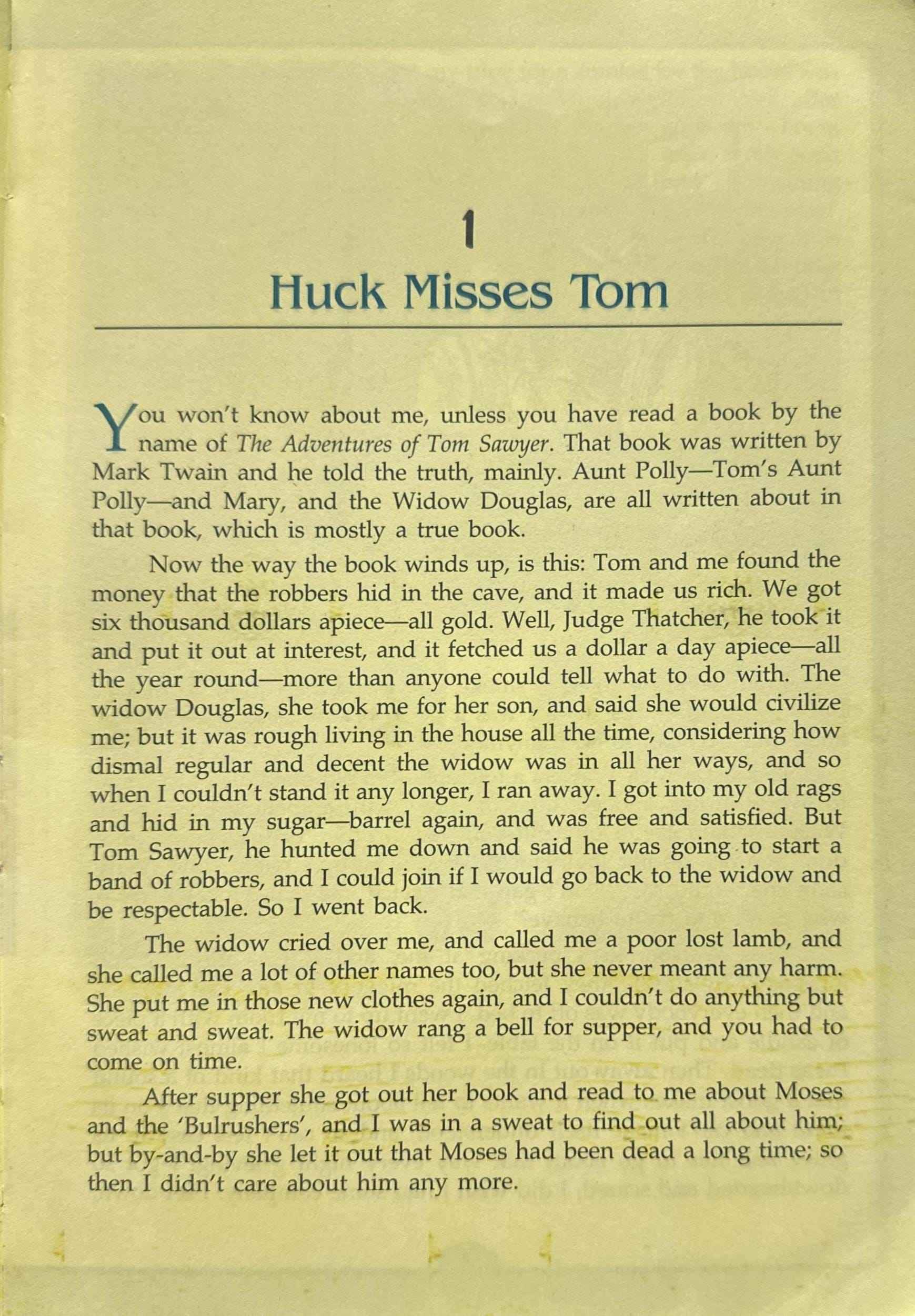 The Adventures of Huckleberry Finn