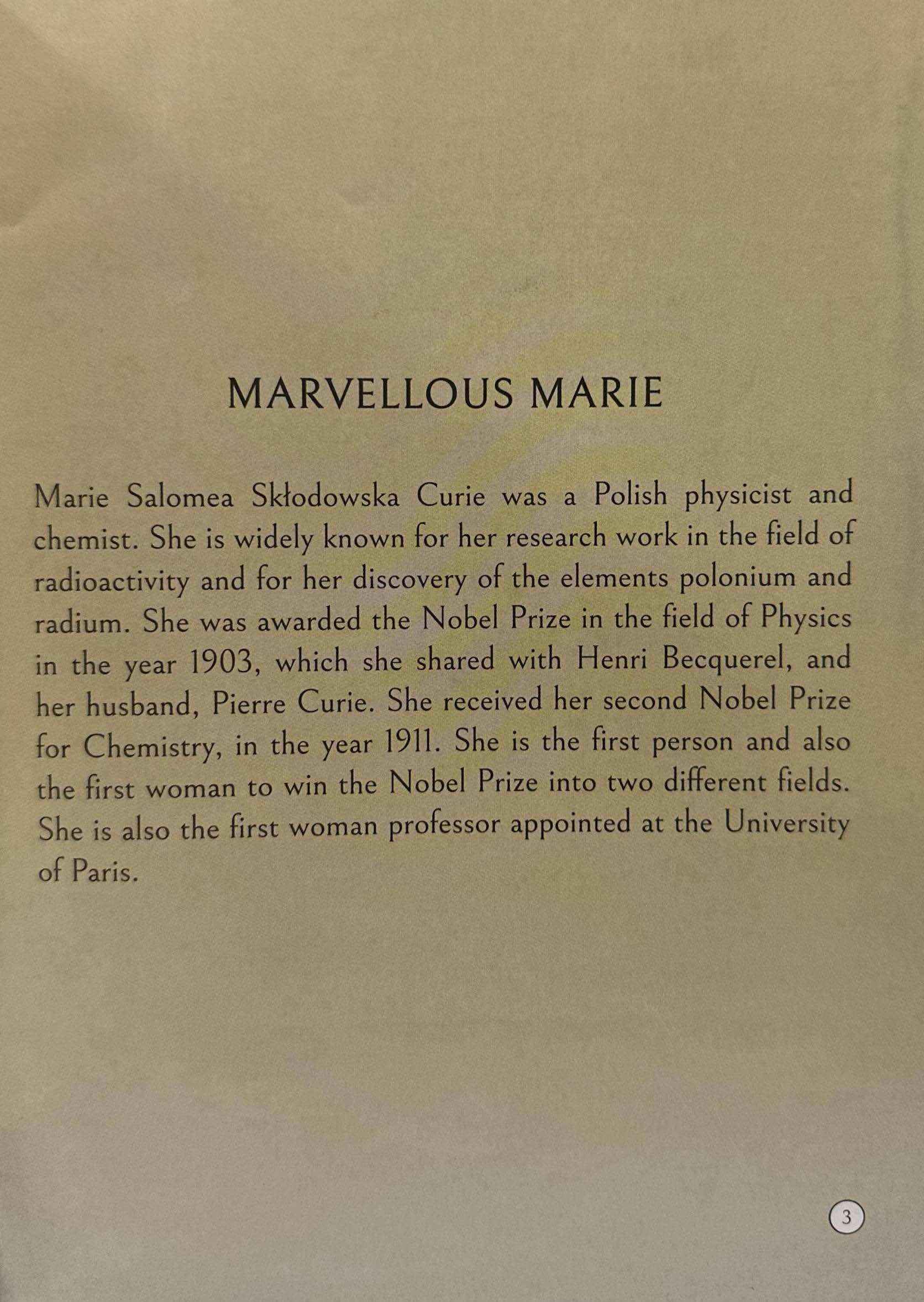 Marie Curie: Extraordinary Scientist Who Changed The World
