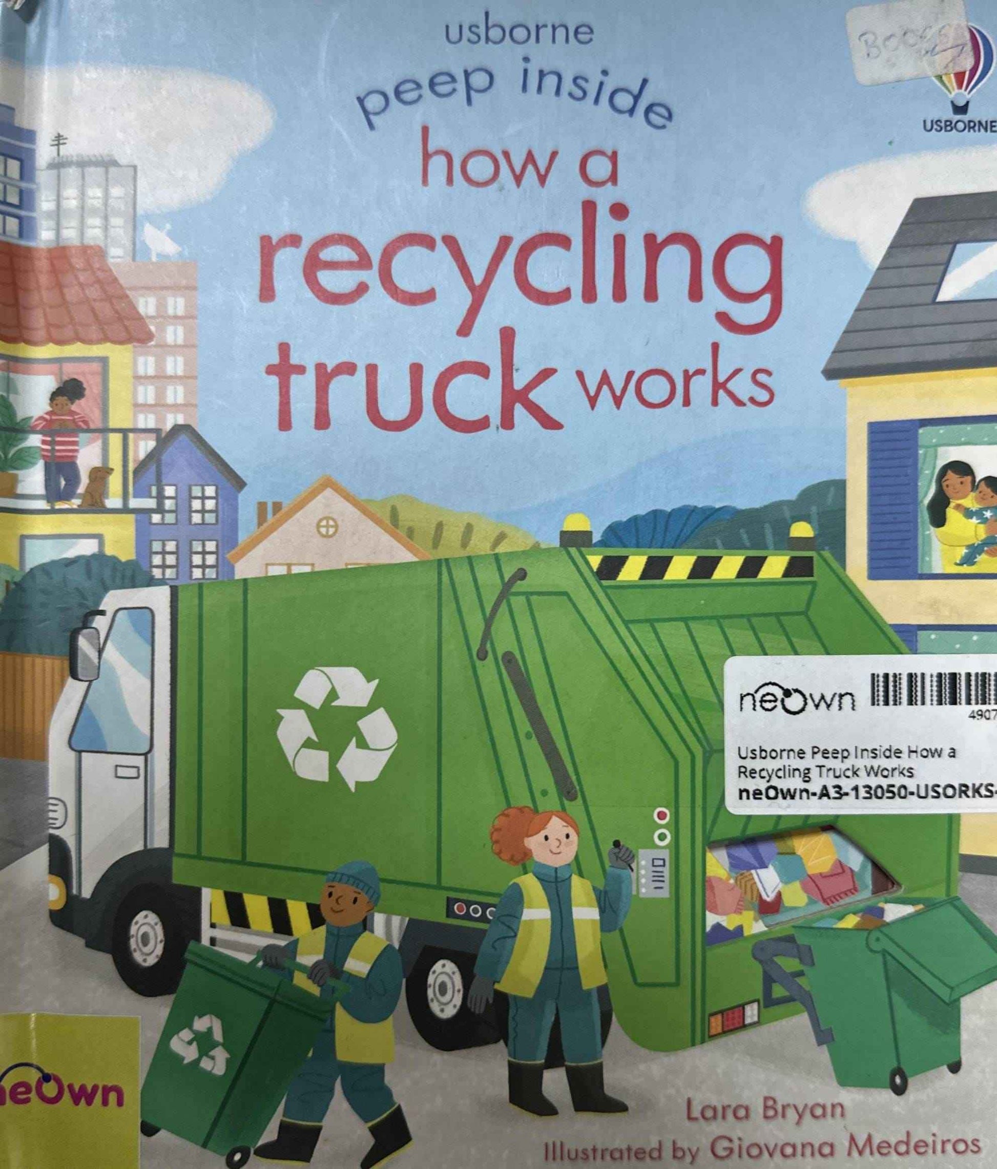 Usborne Peep Inside How a Recycling Truck Works