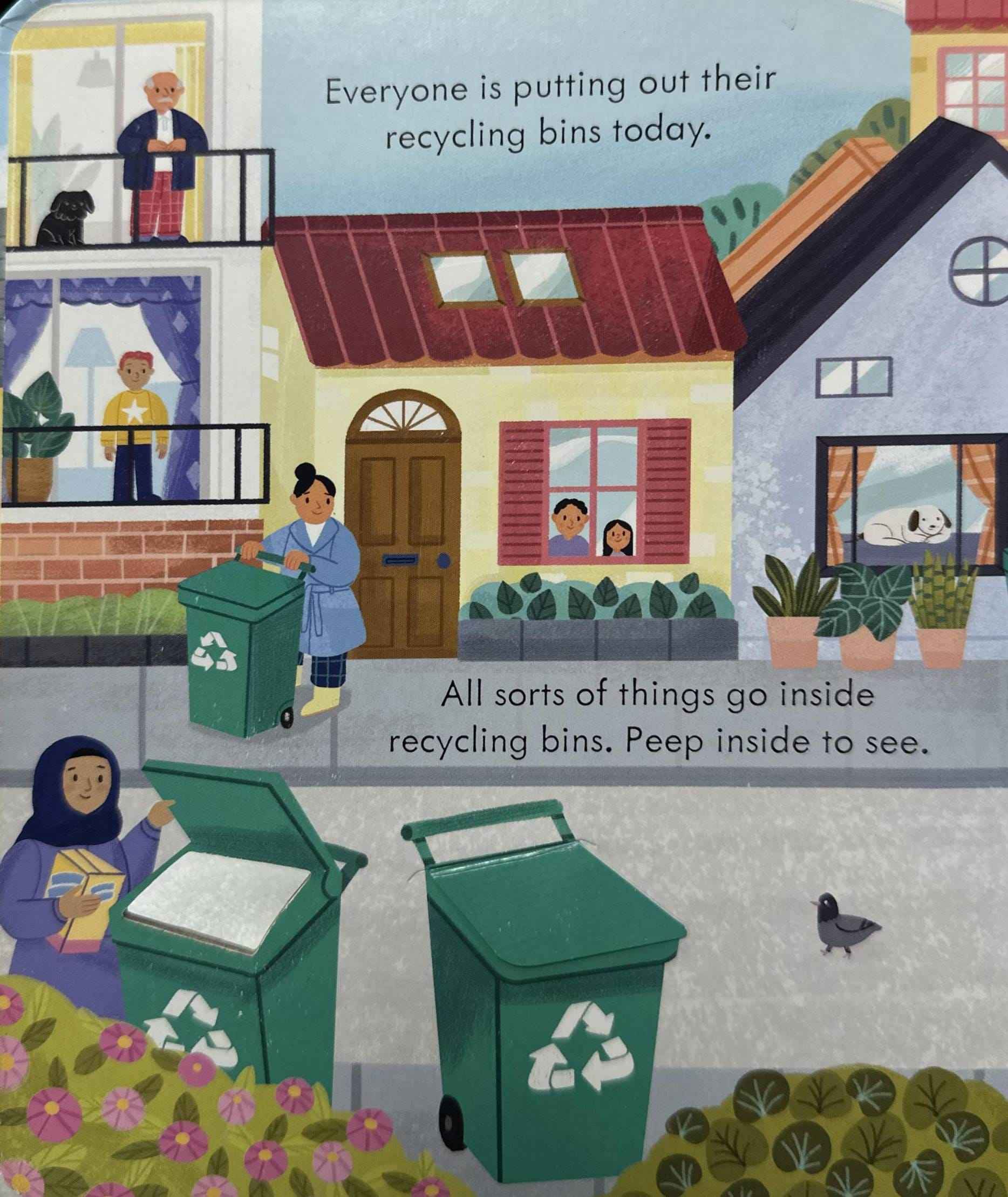 Usborne Peep Inside How a Recycling Truck Works