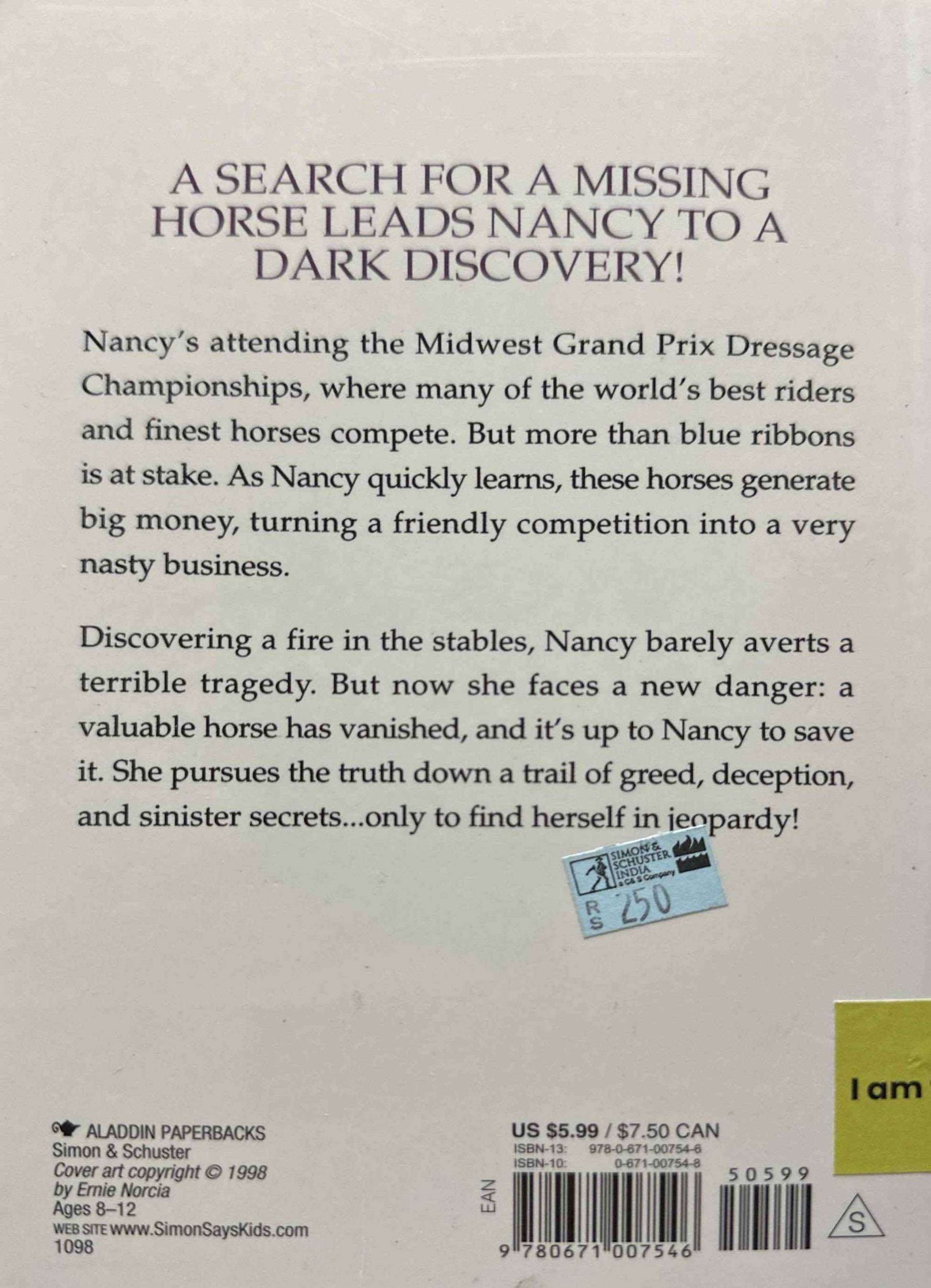 Nancy Drew Mystery Stories #145 The Missing Horse Mystery