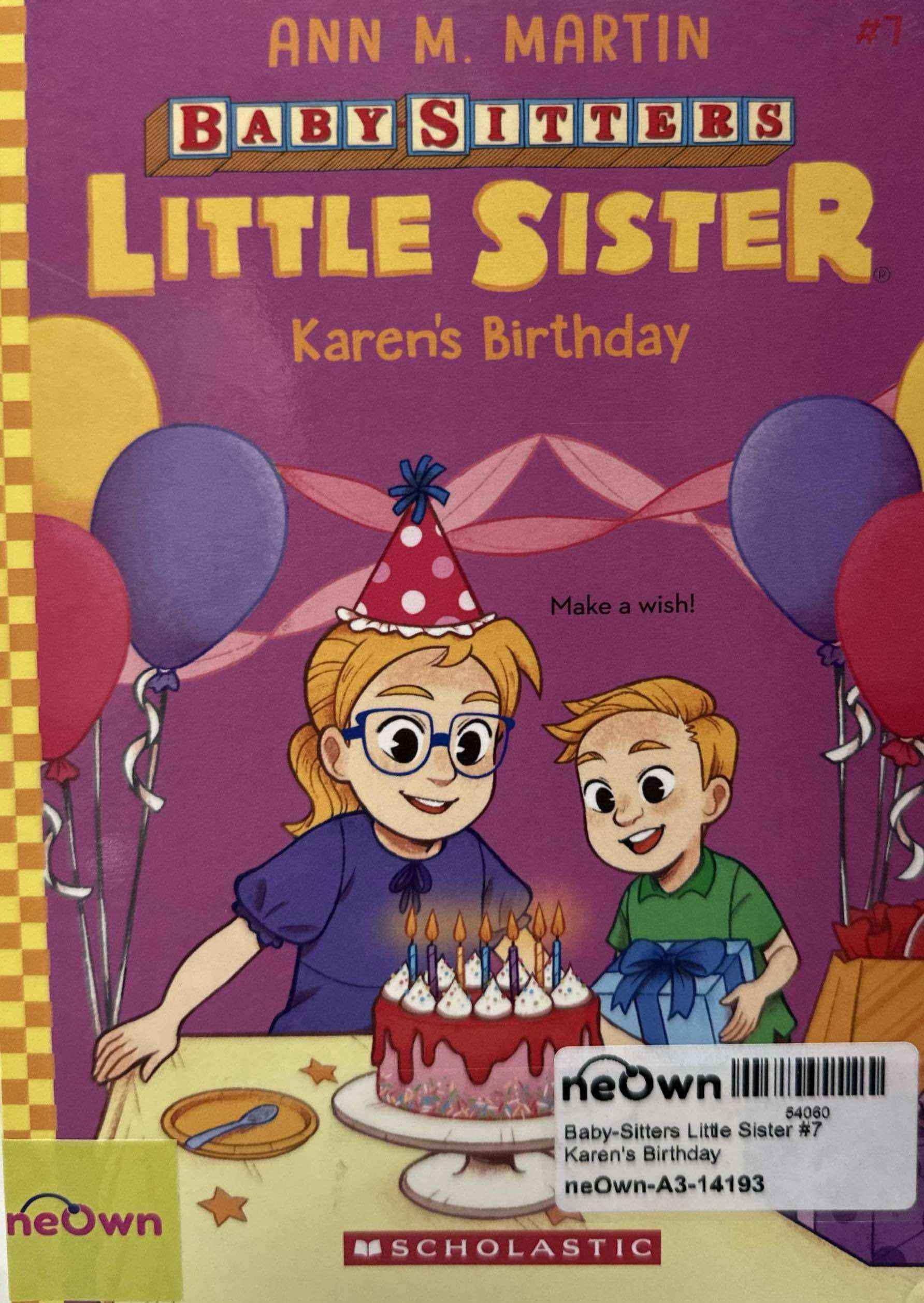 Baby-Sitters Little Sister #7 Karen's Birthday
