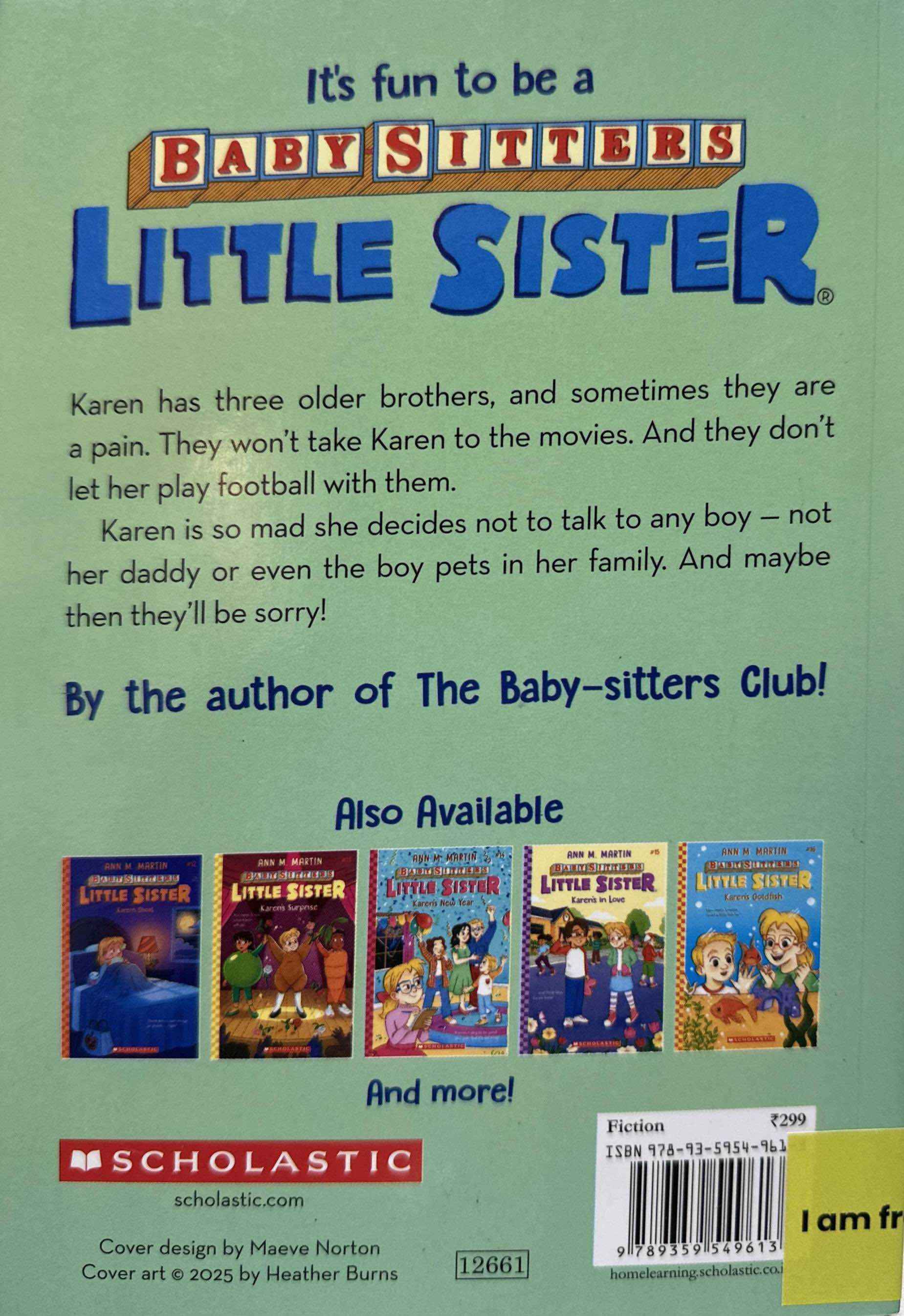 Baby-Sitters Little Sister #17 Karen's Brothers