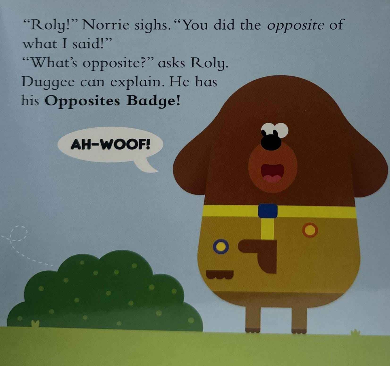 Hey Duggee: The Opposites Badge