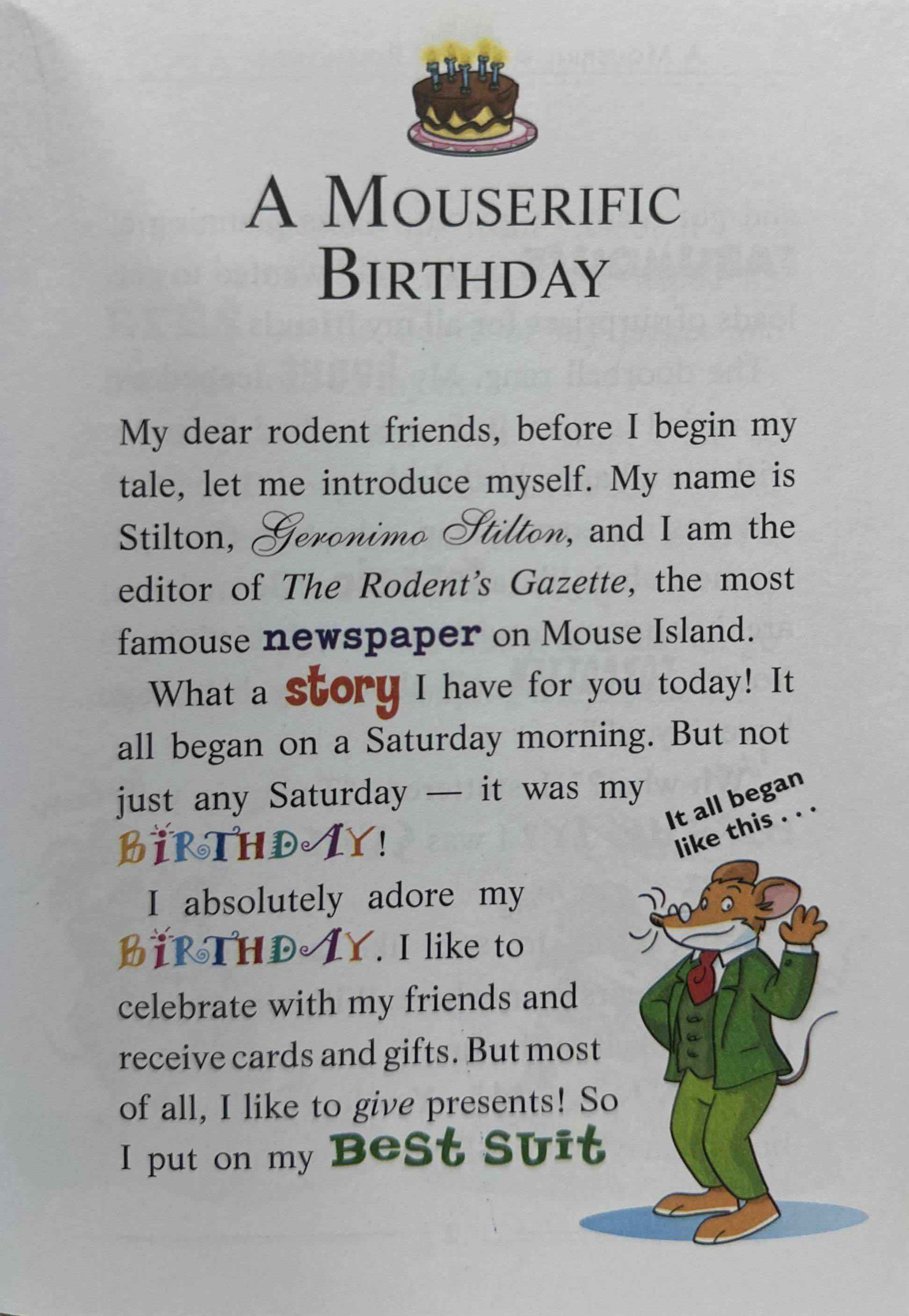 Geronimo Stilton #59 Welcome to Moldy Manor
