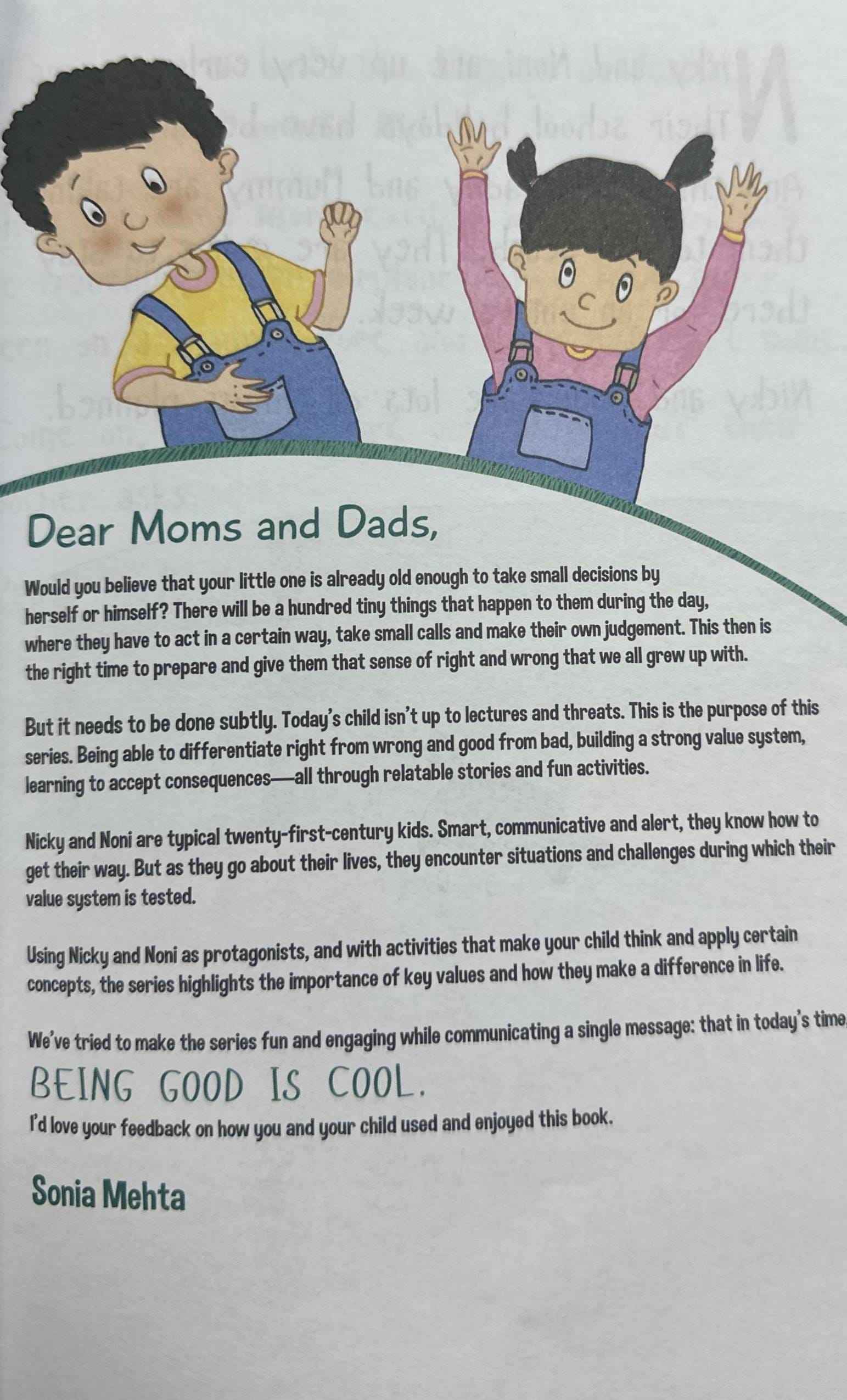 My Book of Values: Good Manners Are Cool