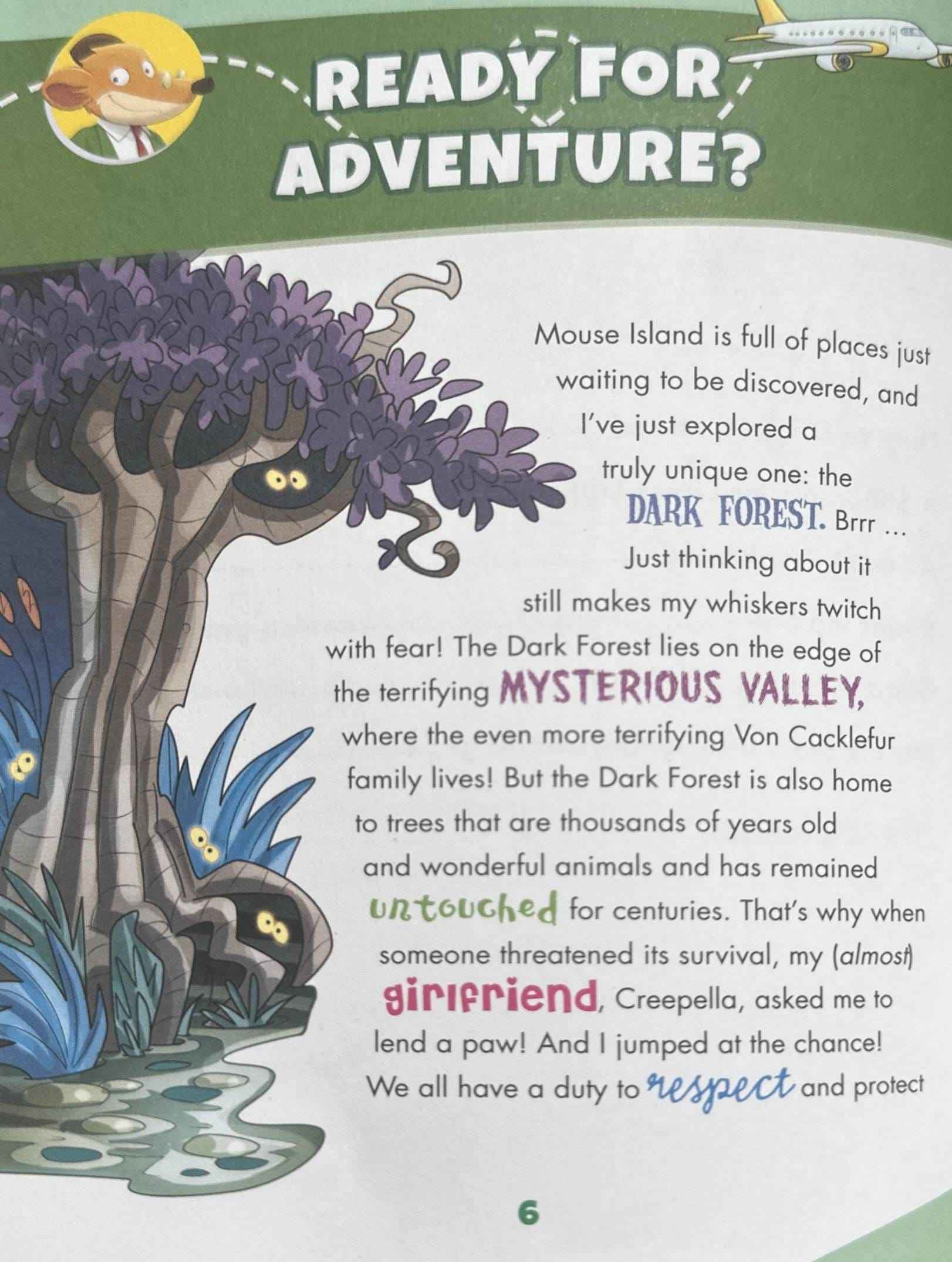 Geronimo Stilton Mice to the Rescue #2 The Treasure of the Dark Forest