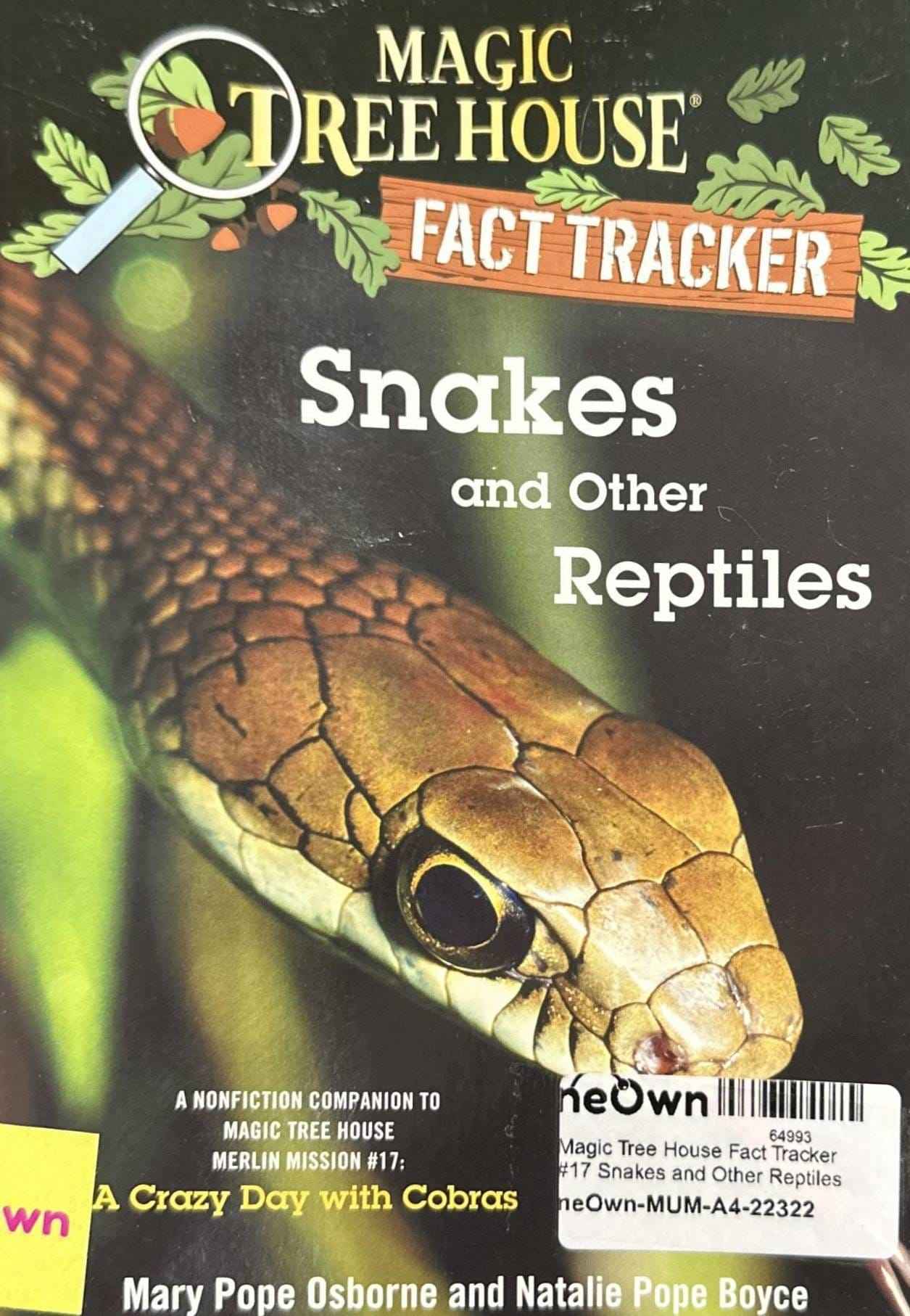 Magic Tree House Fact Tracker #17 Snakes and Other Reptiles