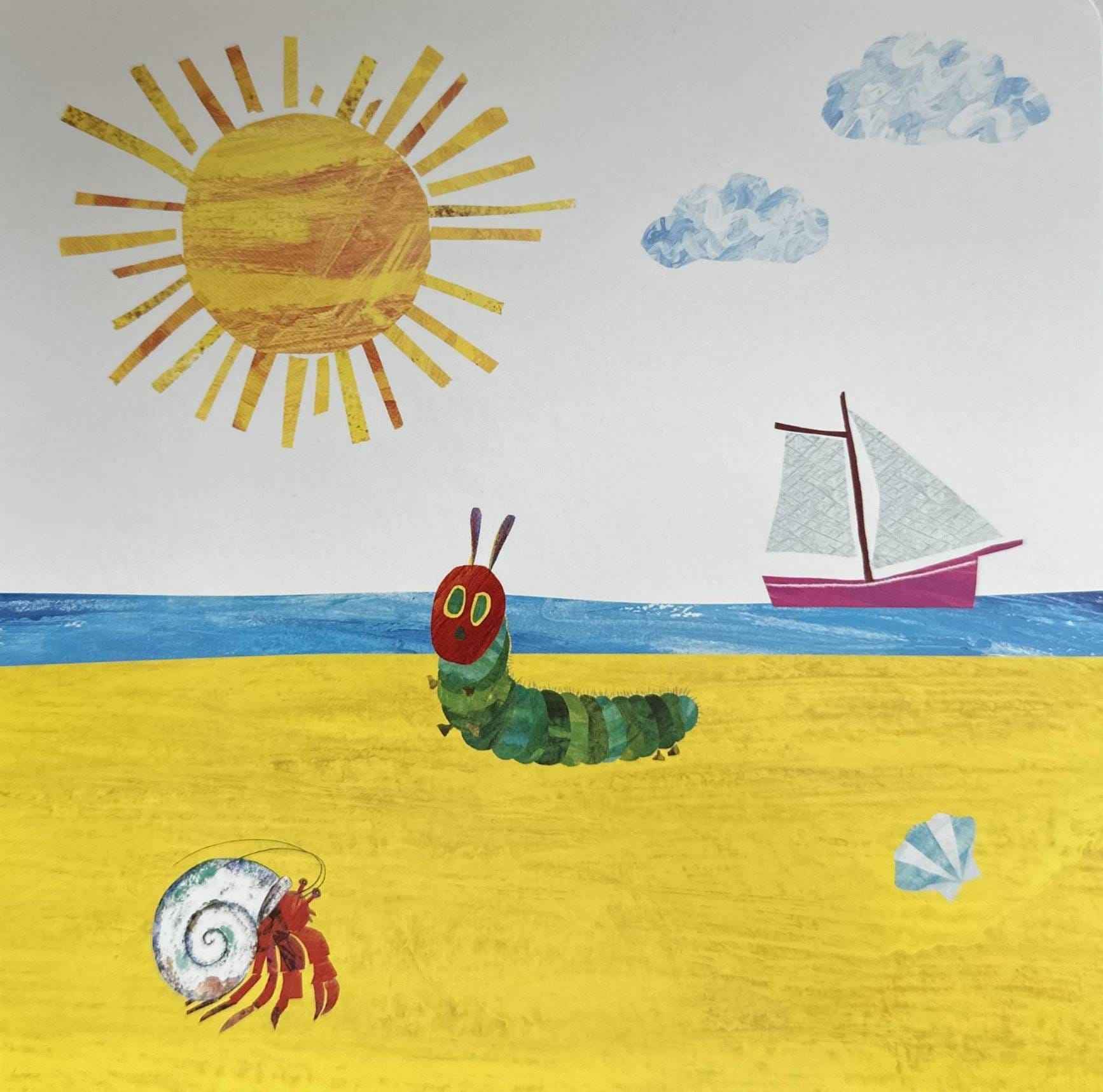 The World of Eric Carle: A Day at the Beach with The Very Hungry Caterpillar (Tabbed Board Book)