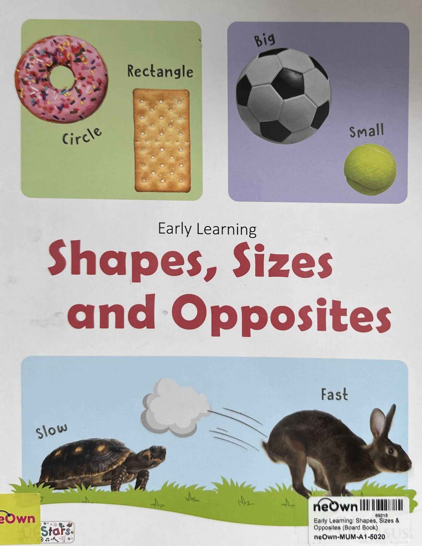 Early Learning: Shapes, Sizes & Opposites (Board Book)