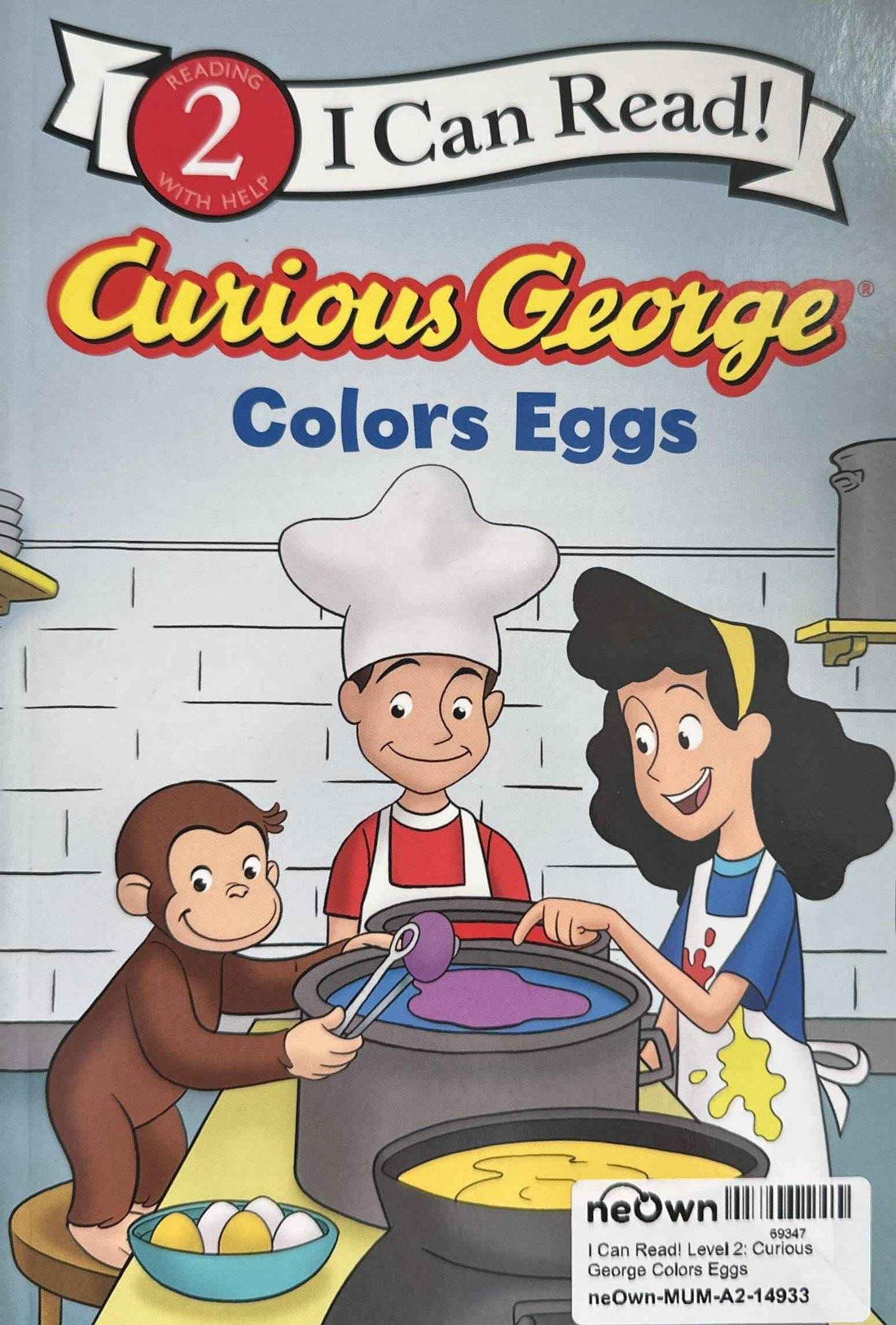I Can Read! Level 2: Curious George Colors Eggs