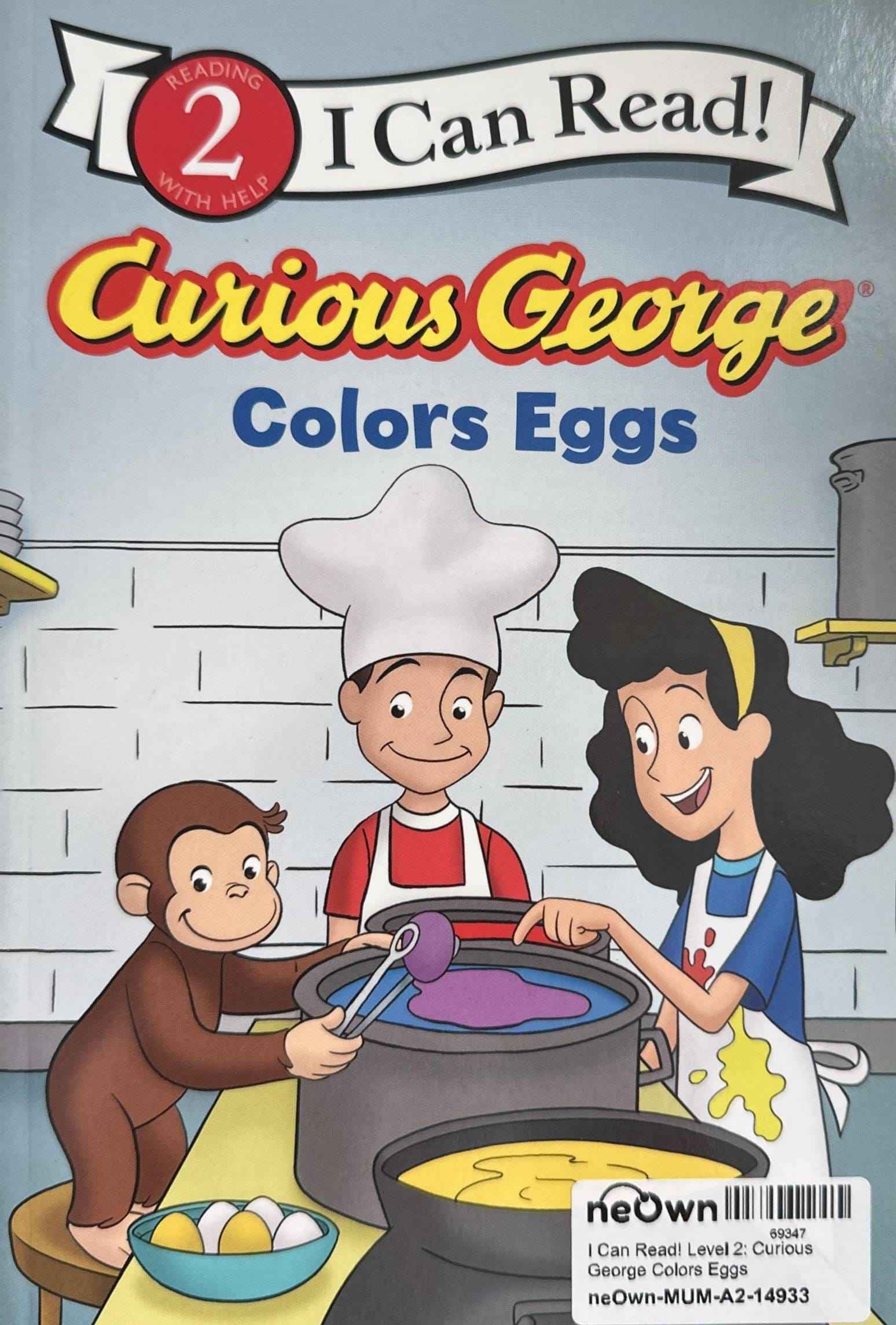 I Can Read! Level 2: Curious George Colors Eggs