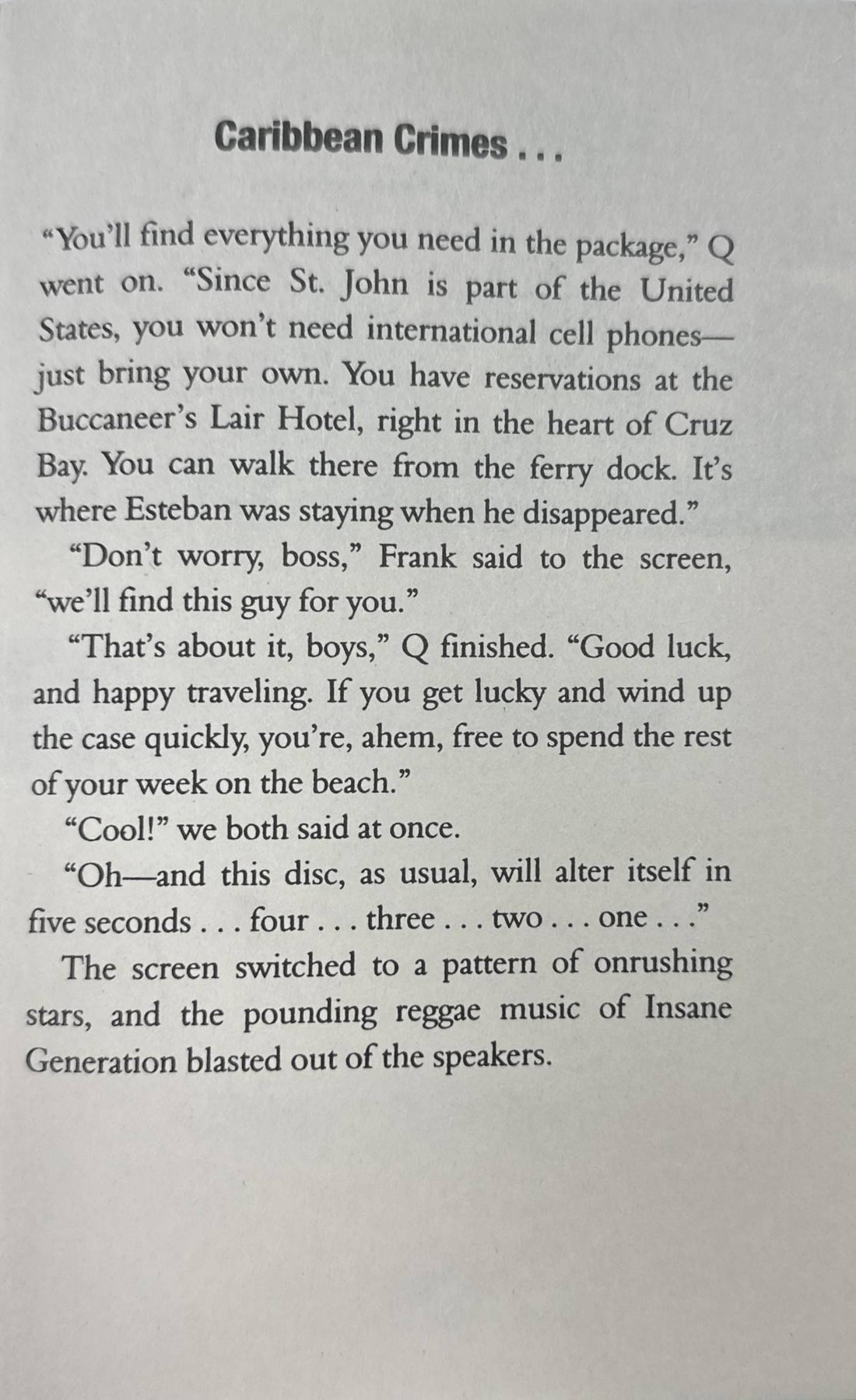 The Hardy Boys Undercover Brothers #12 Trouble in Paradise