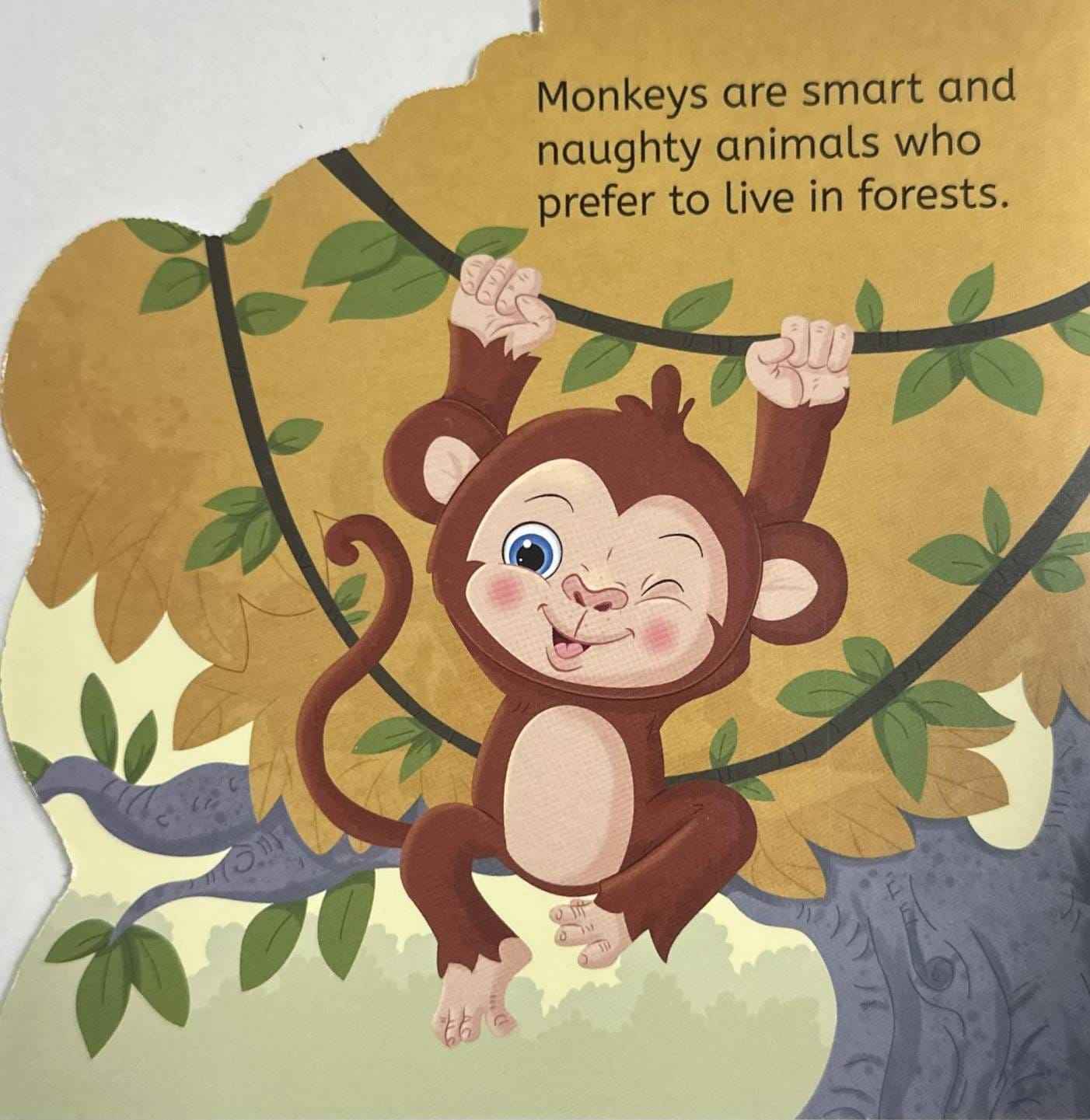 My First Shaped Board Book: Monkey