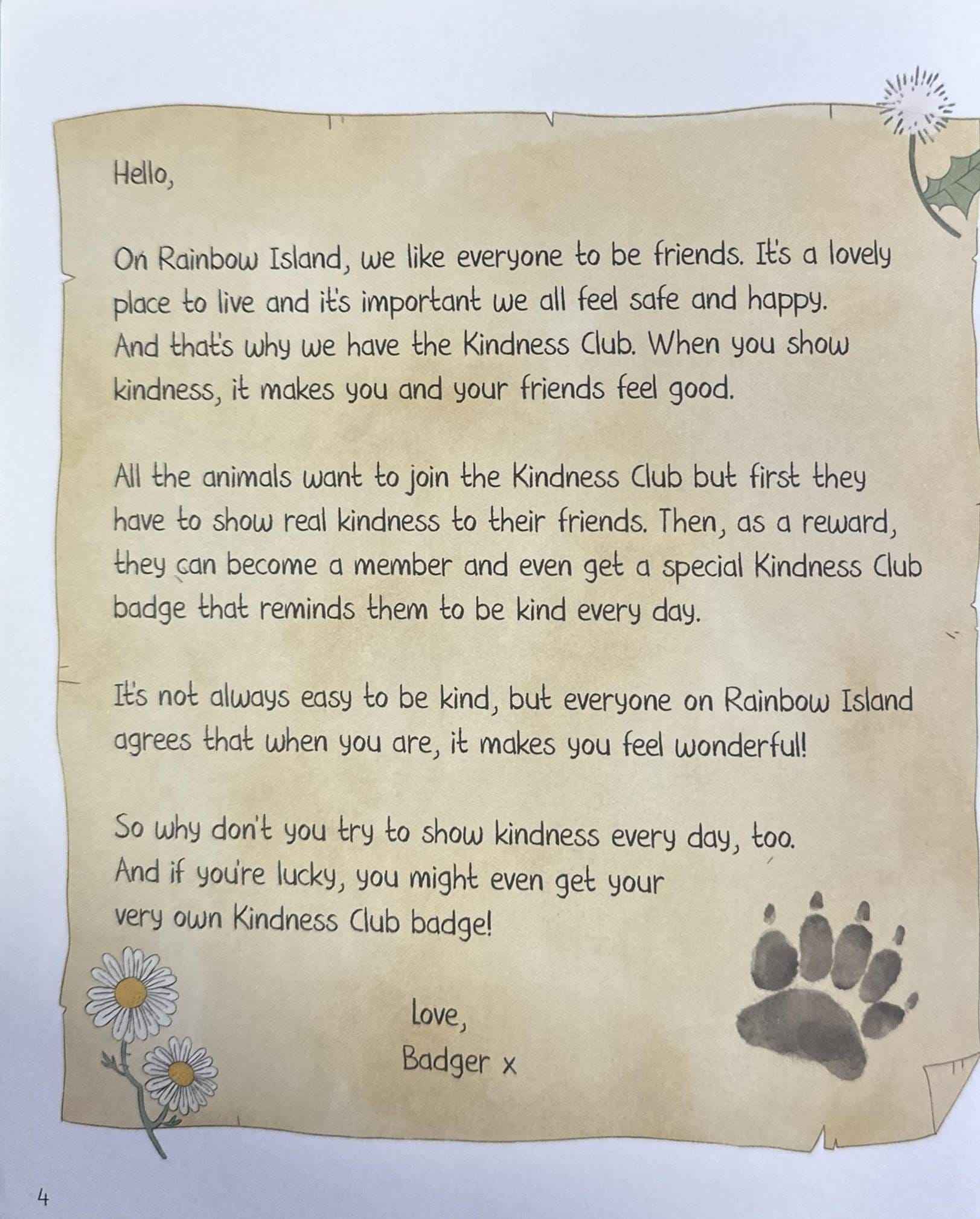 Kindness Club Fox Says Thank You