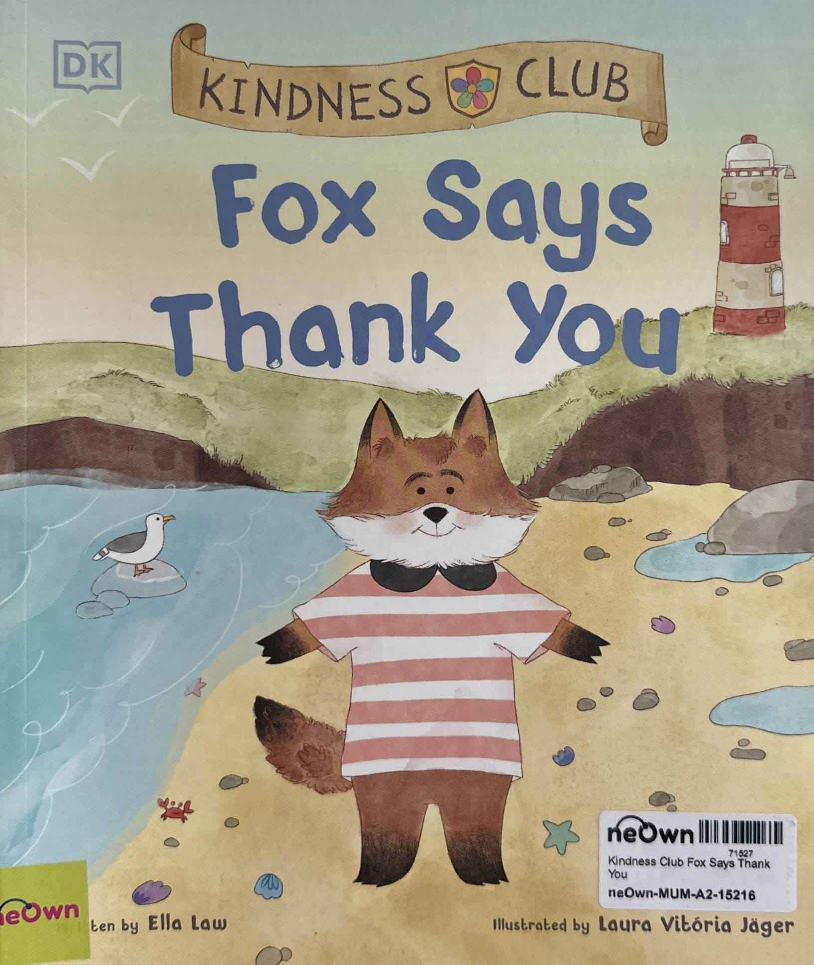 Kindness Club Fox Says Thank You