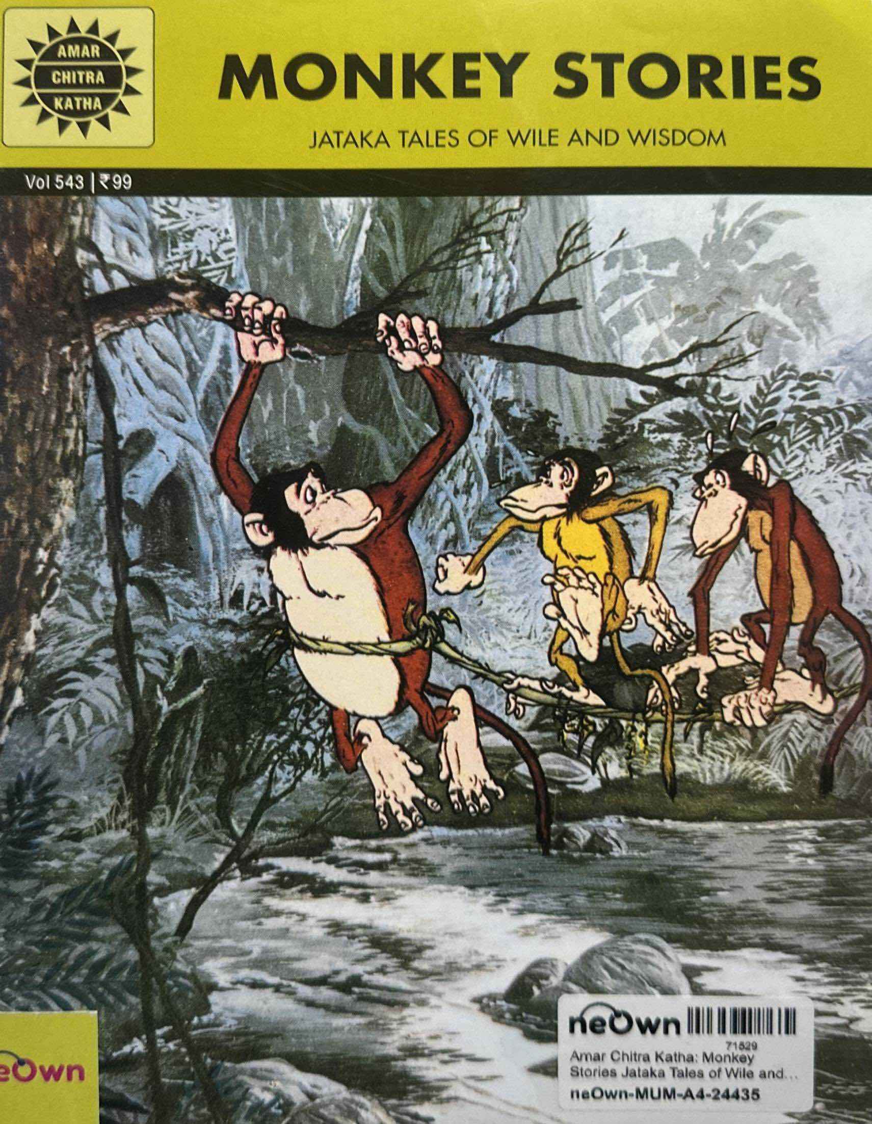 Amar Chitra Katha: Monkey Stories Jataka Tales of Wile and Wisdom