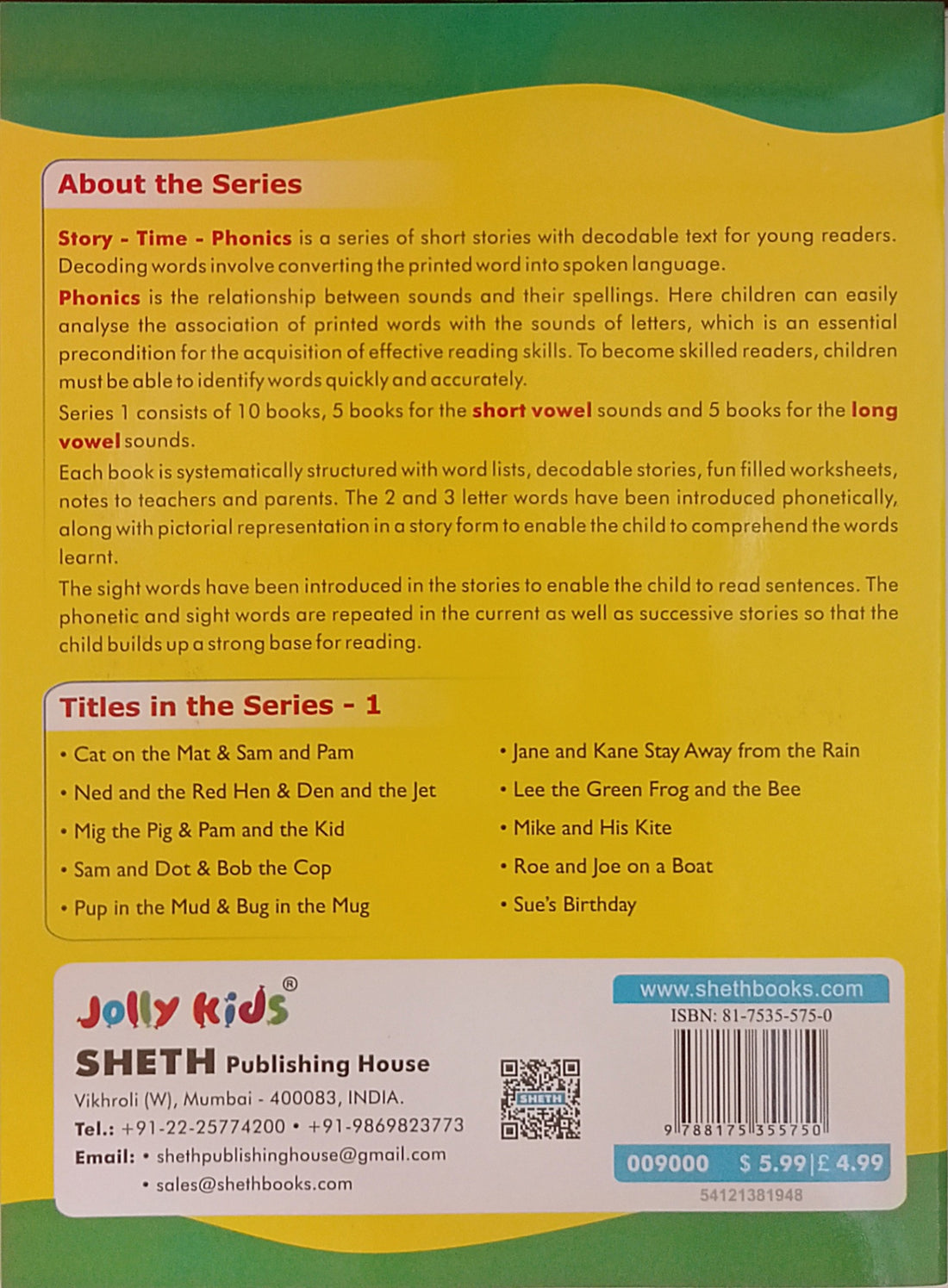 Story-Time-Phonics Series 1 Vol. 8: Mike and His Kite