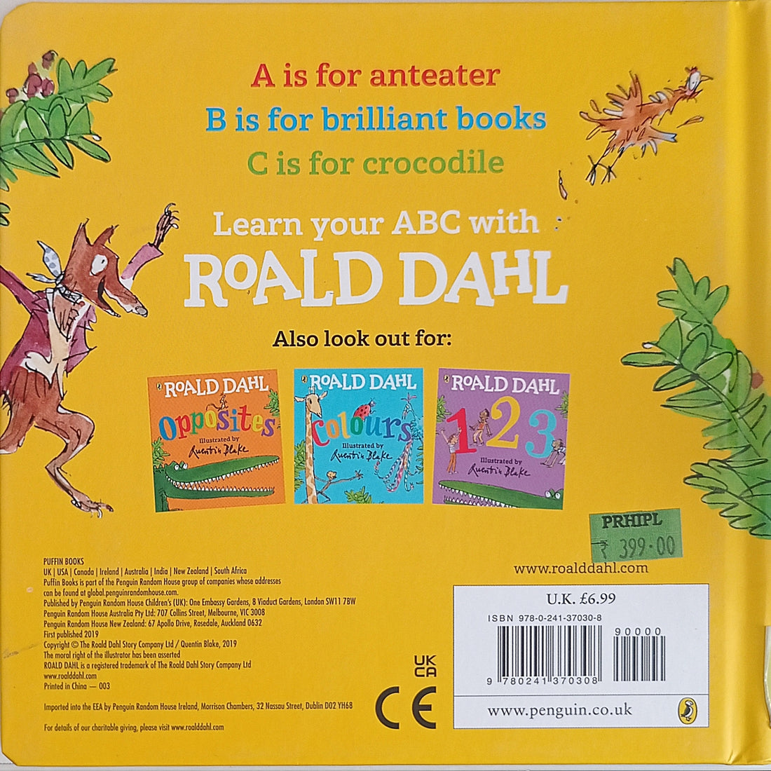 Roald Dahl ABC (Board Book)