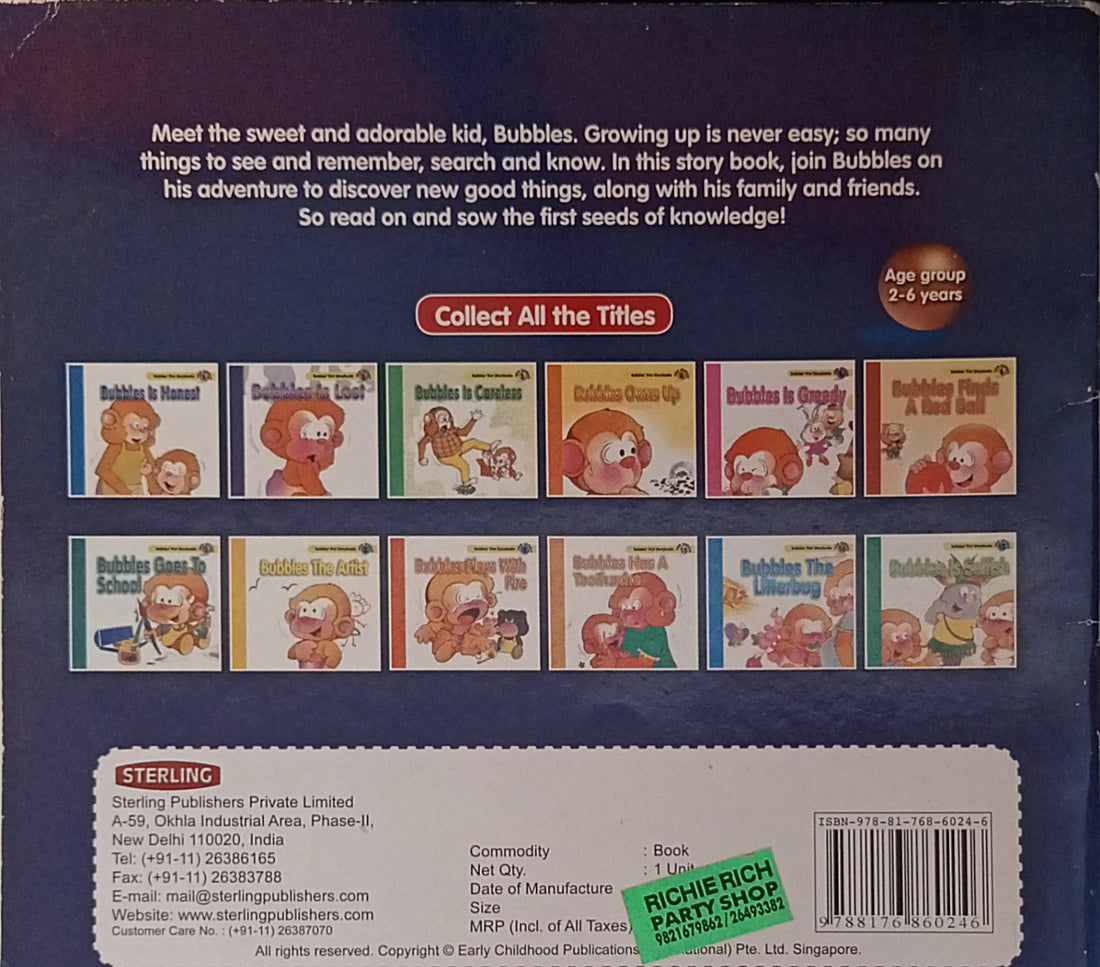 Bubbles' First Storybooks: Bubbles is Lost