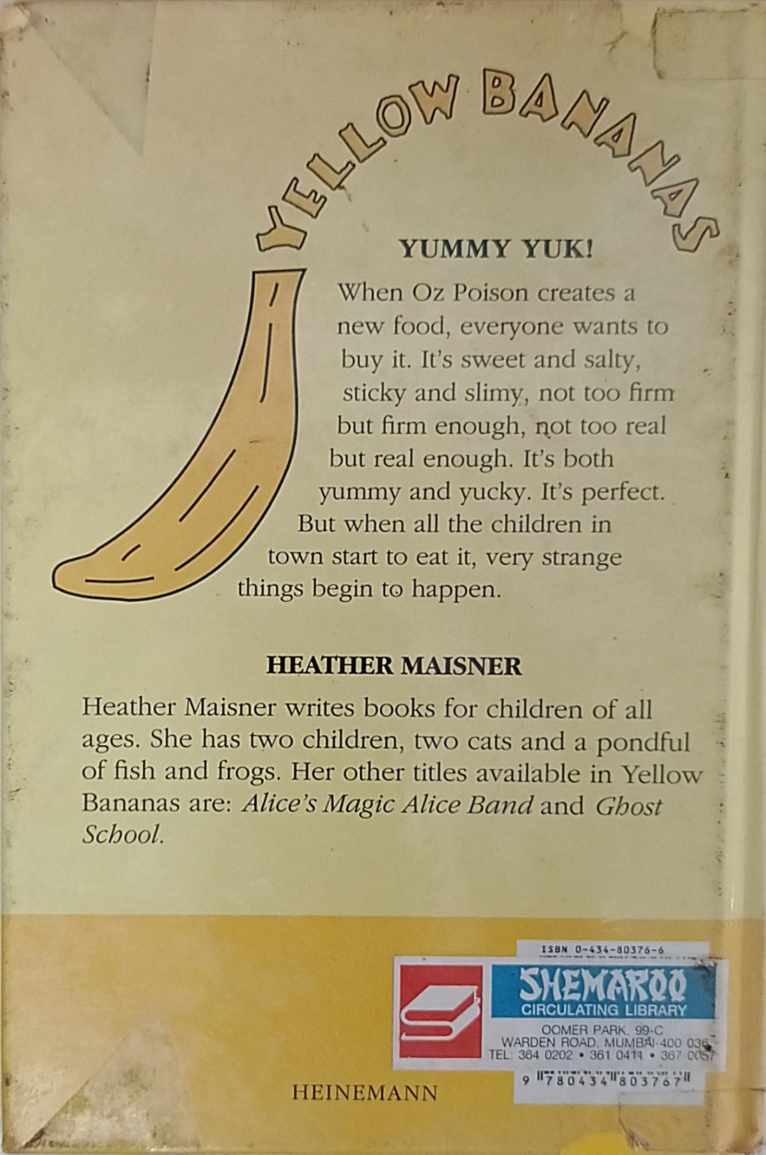 Yellow Banana Books: Yummy Yuk