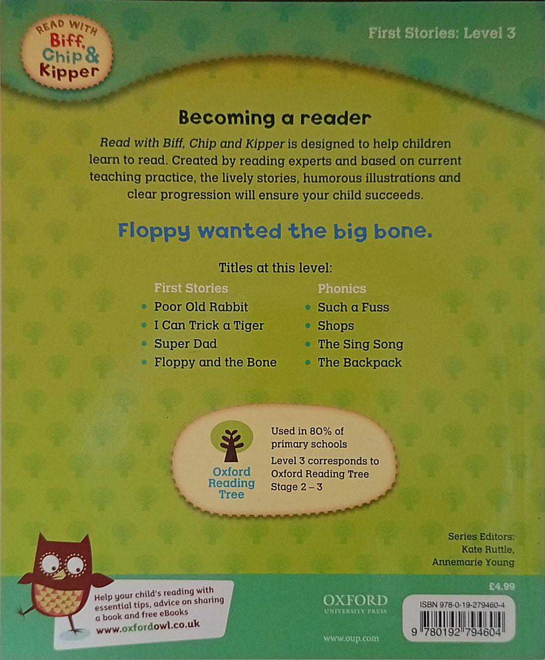 Read With Biff, Chip & Kipper First Stories Level 3: Floppy and the Bone