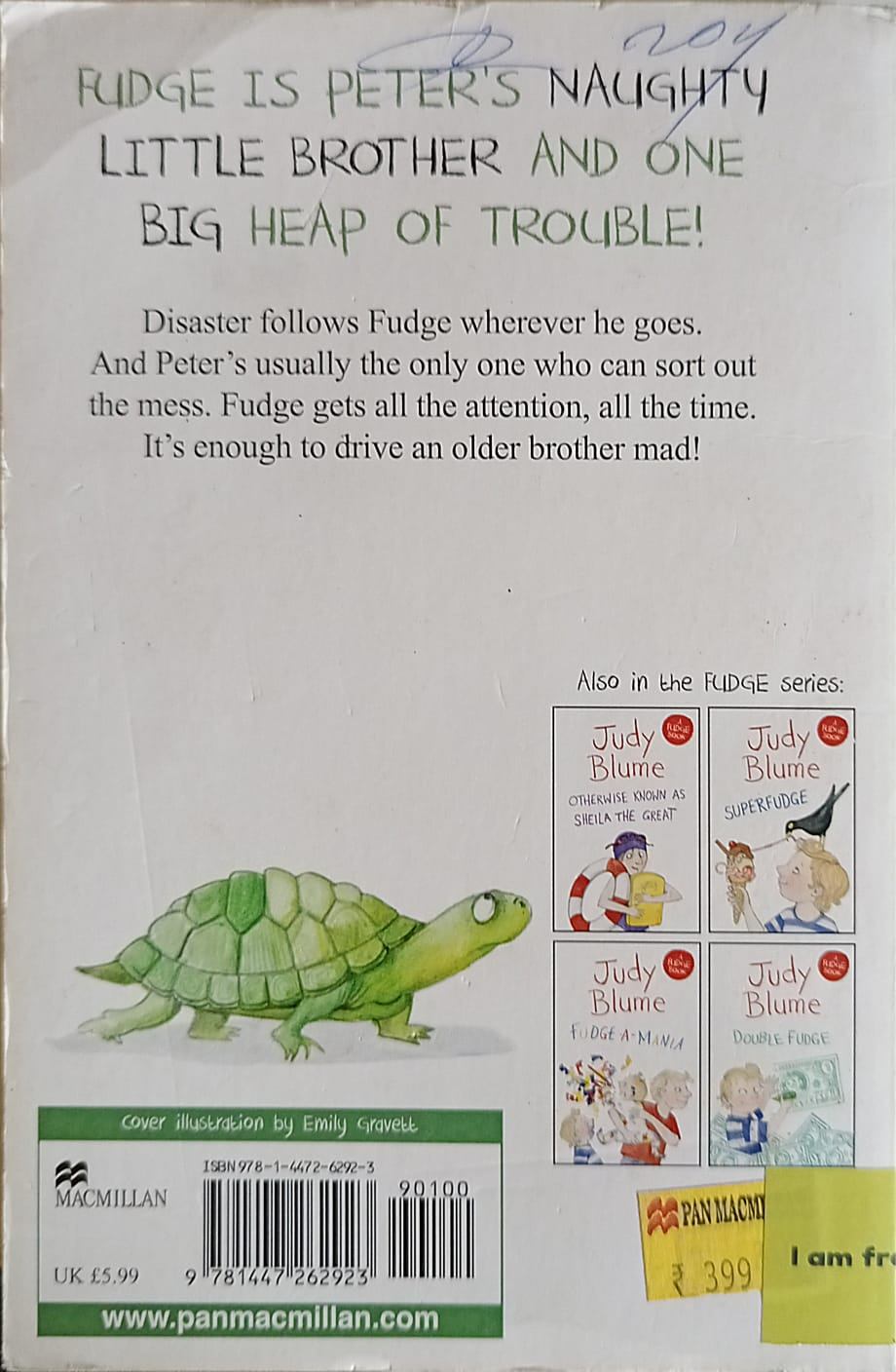 Fudge #1 Tales of a Fourth Grade Nothing