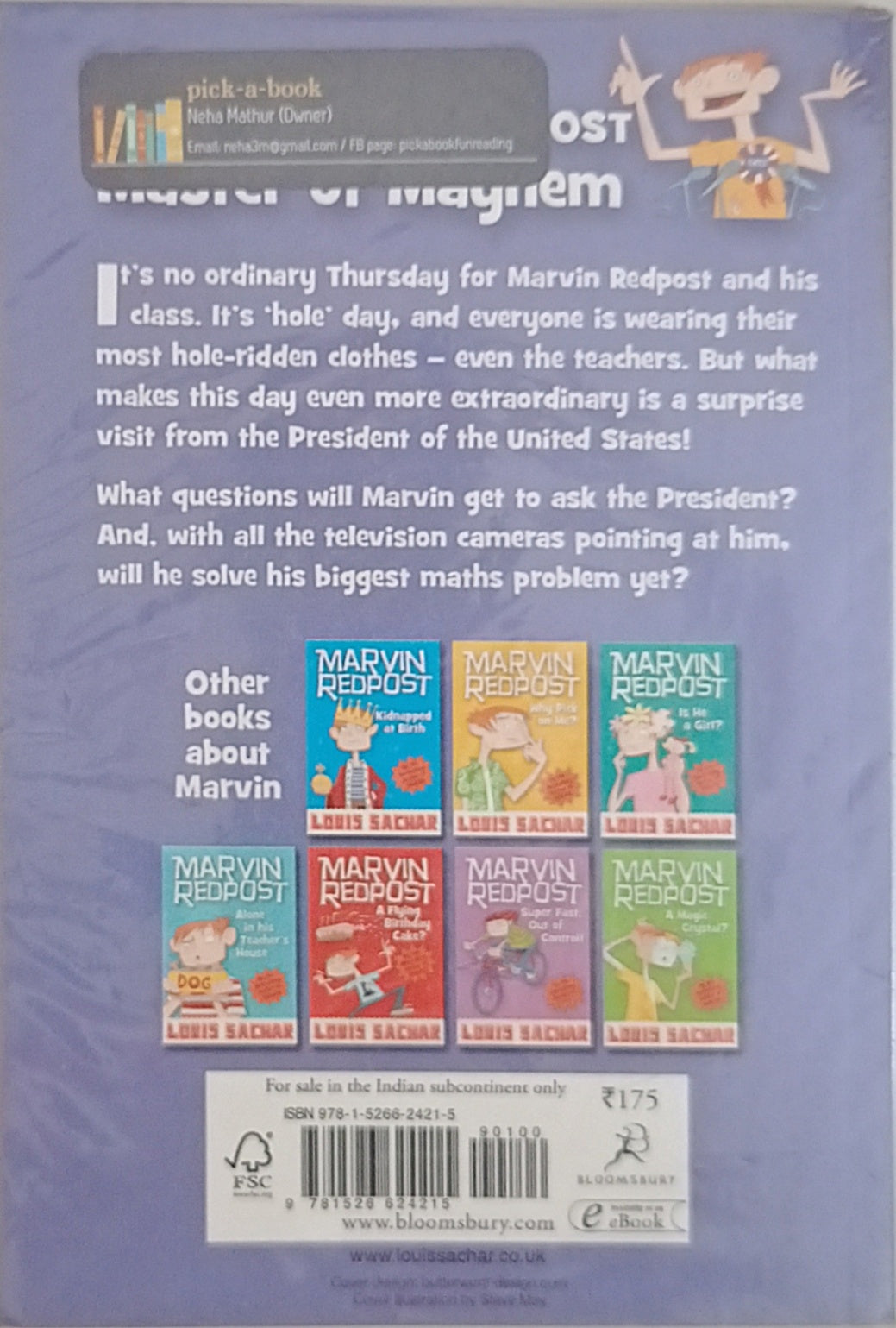 Marvin Redpost #5 Class President