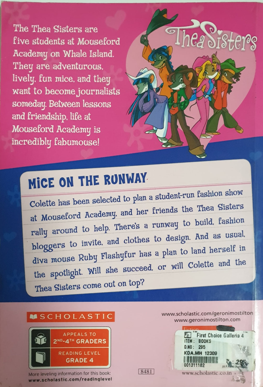 Thea Stilton Mouseford Academy #12 Mice on the Runway