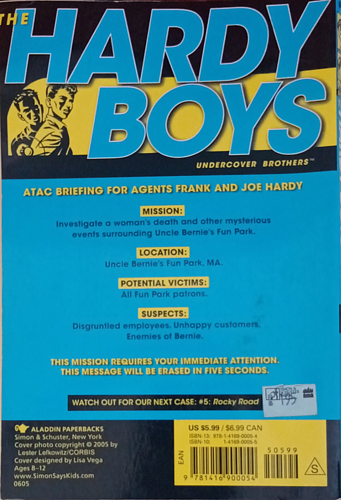 The Hardy Boys Undercover Brothers #4 Thrill Ride