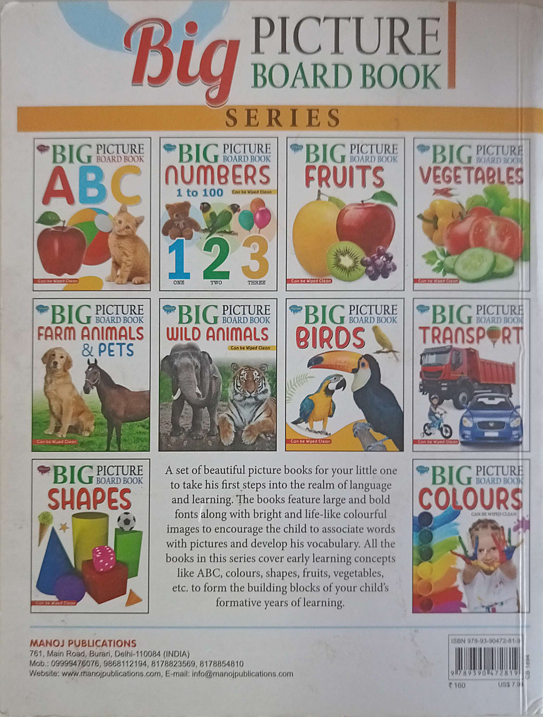 Big Picture Board Book Wild Animals