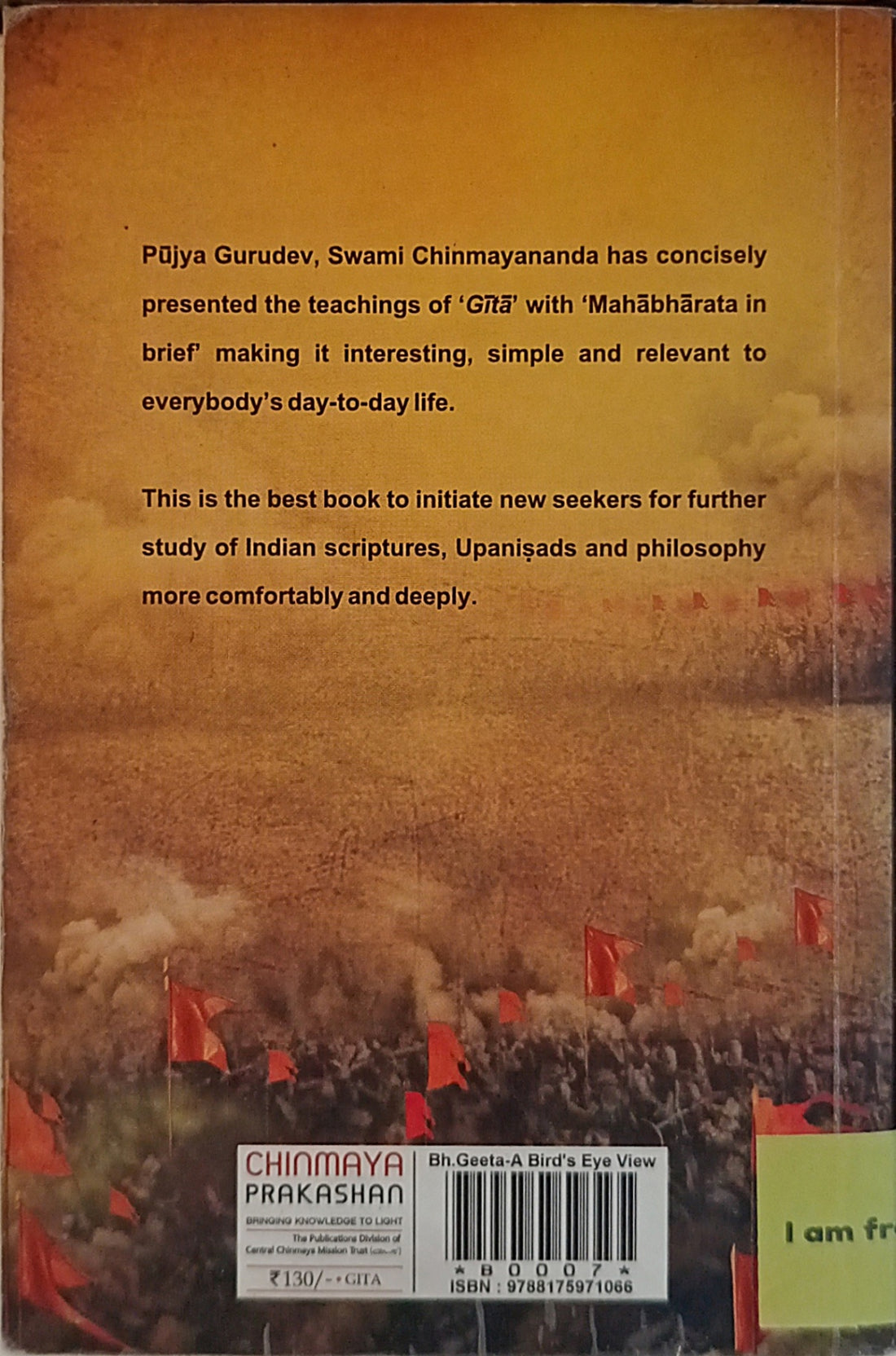 The Bhagavad Gita (A Bird's Eye View)