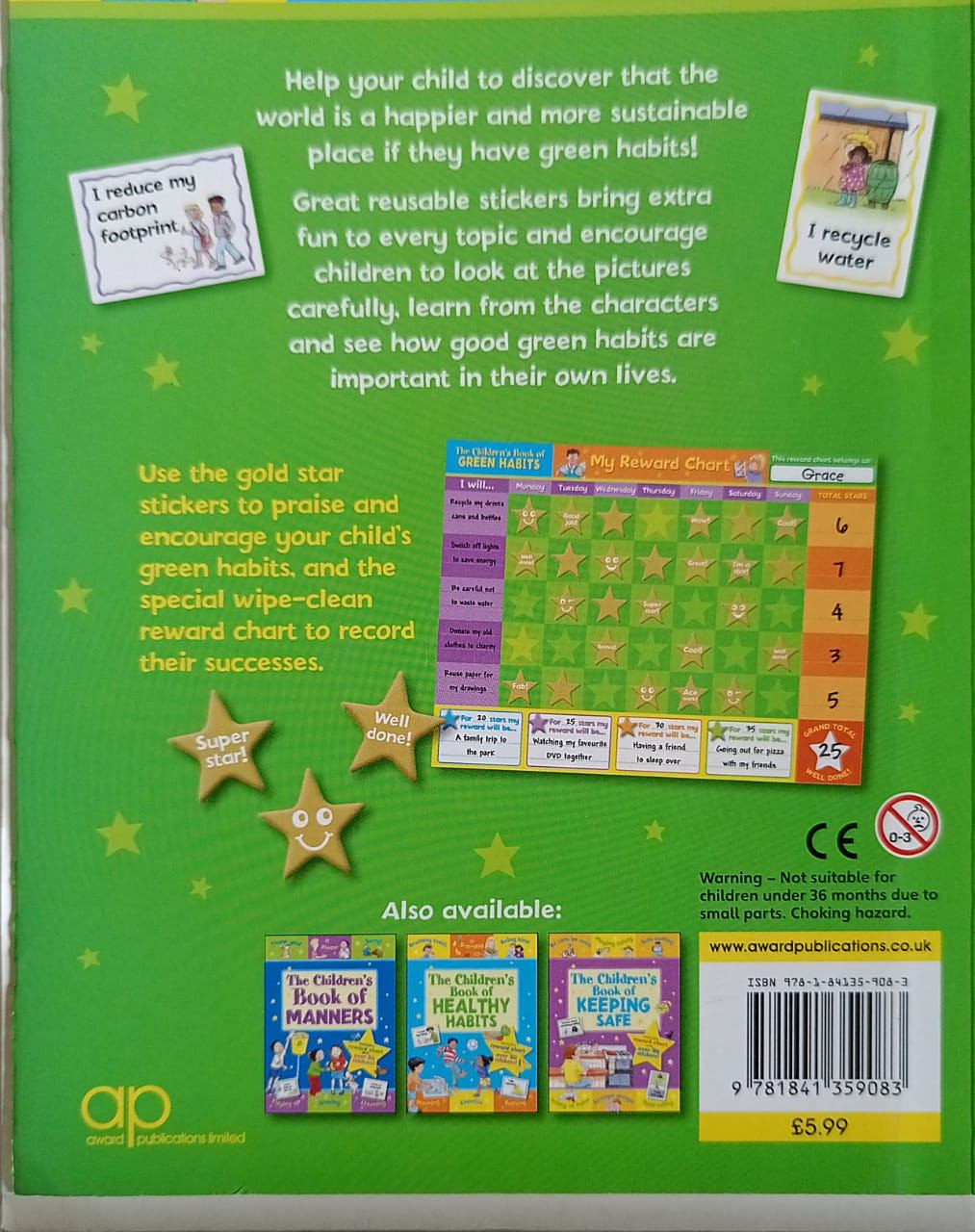 Star Rewards Life Skills for Kids: The Children's Book of Green Habits
