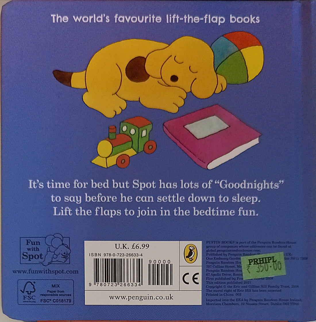 Spot: Spot Says Goodnight (A Lift-the-Flap Story)