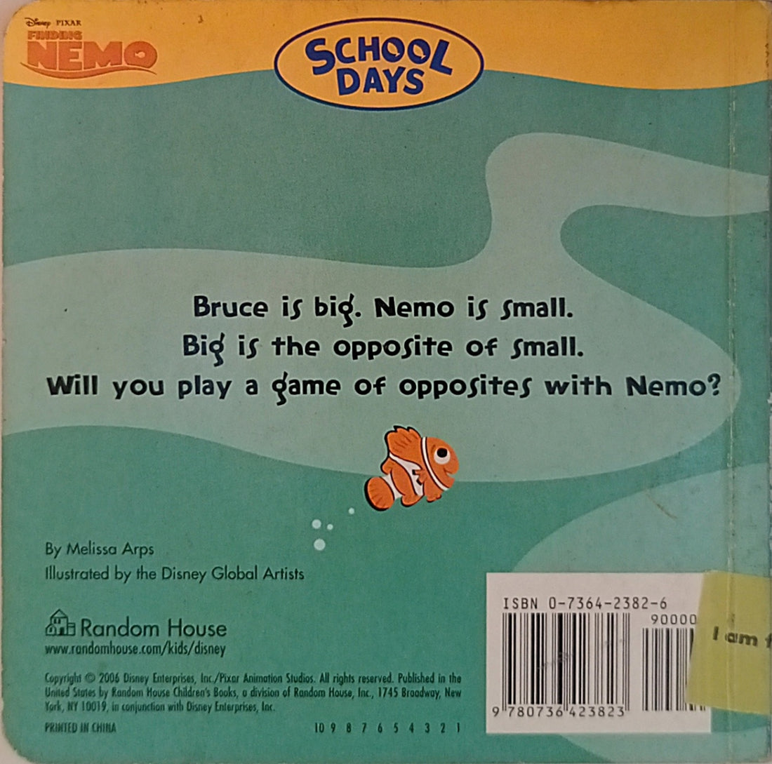 Disney Pixar: Finding Nemo: School Days Opposites