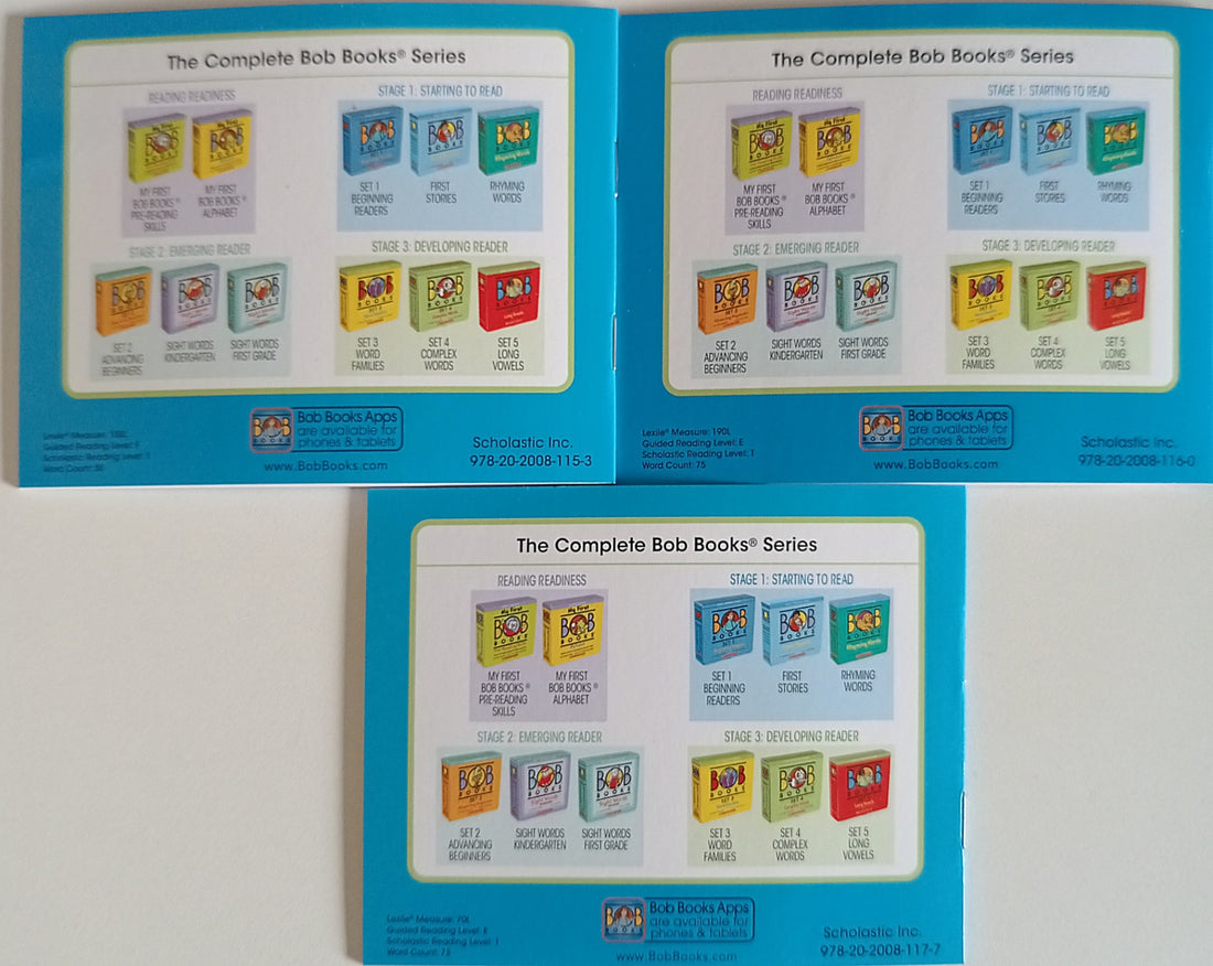 Bob Books Set 3 (Blue) Vol.1,2,3