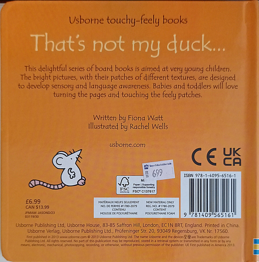 Usborne touchy-feely books: That's not my Duck...