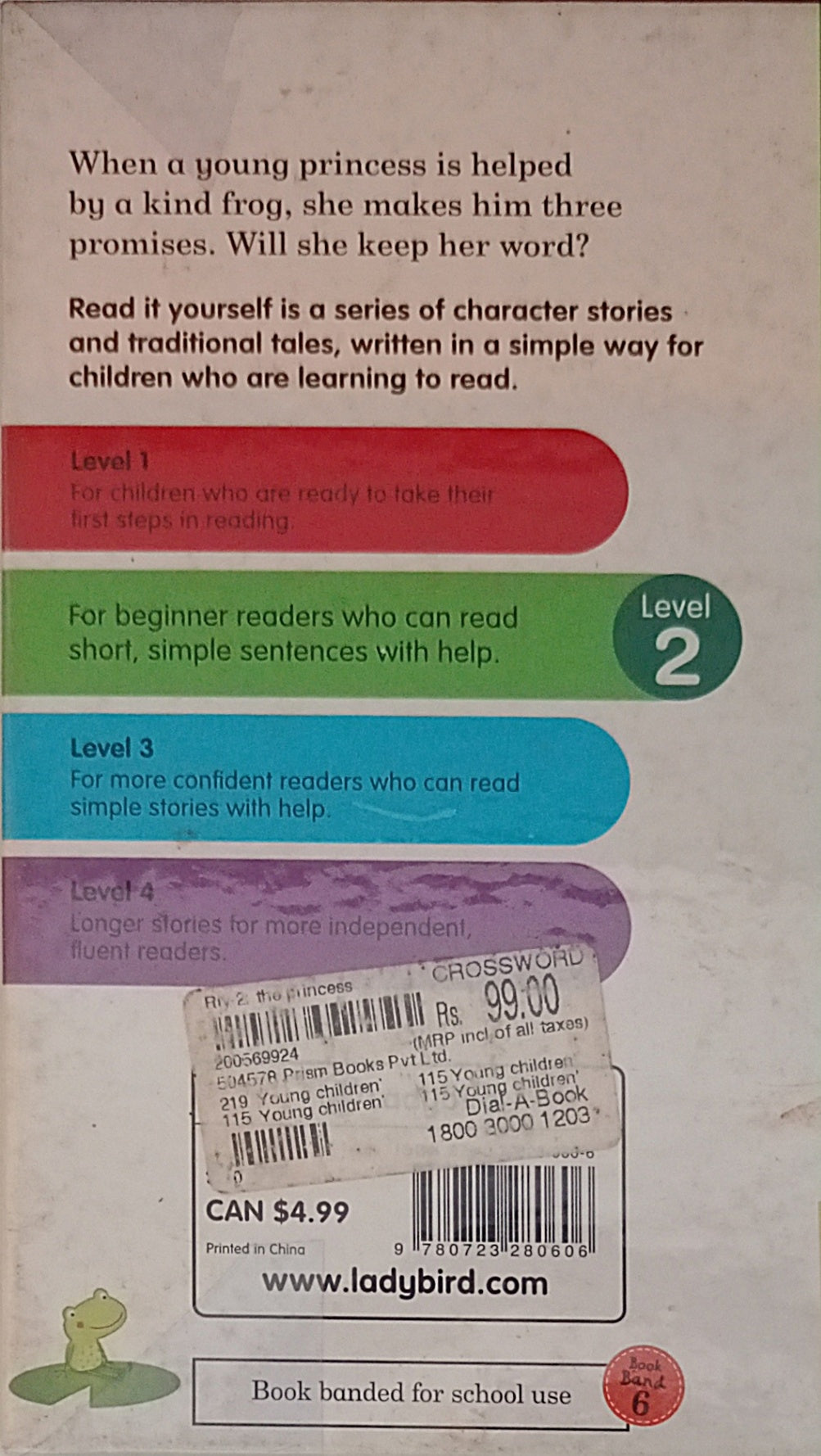 Read it Yourself with Ladybird Level 2: The Princess and the Frog