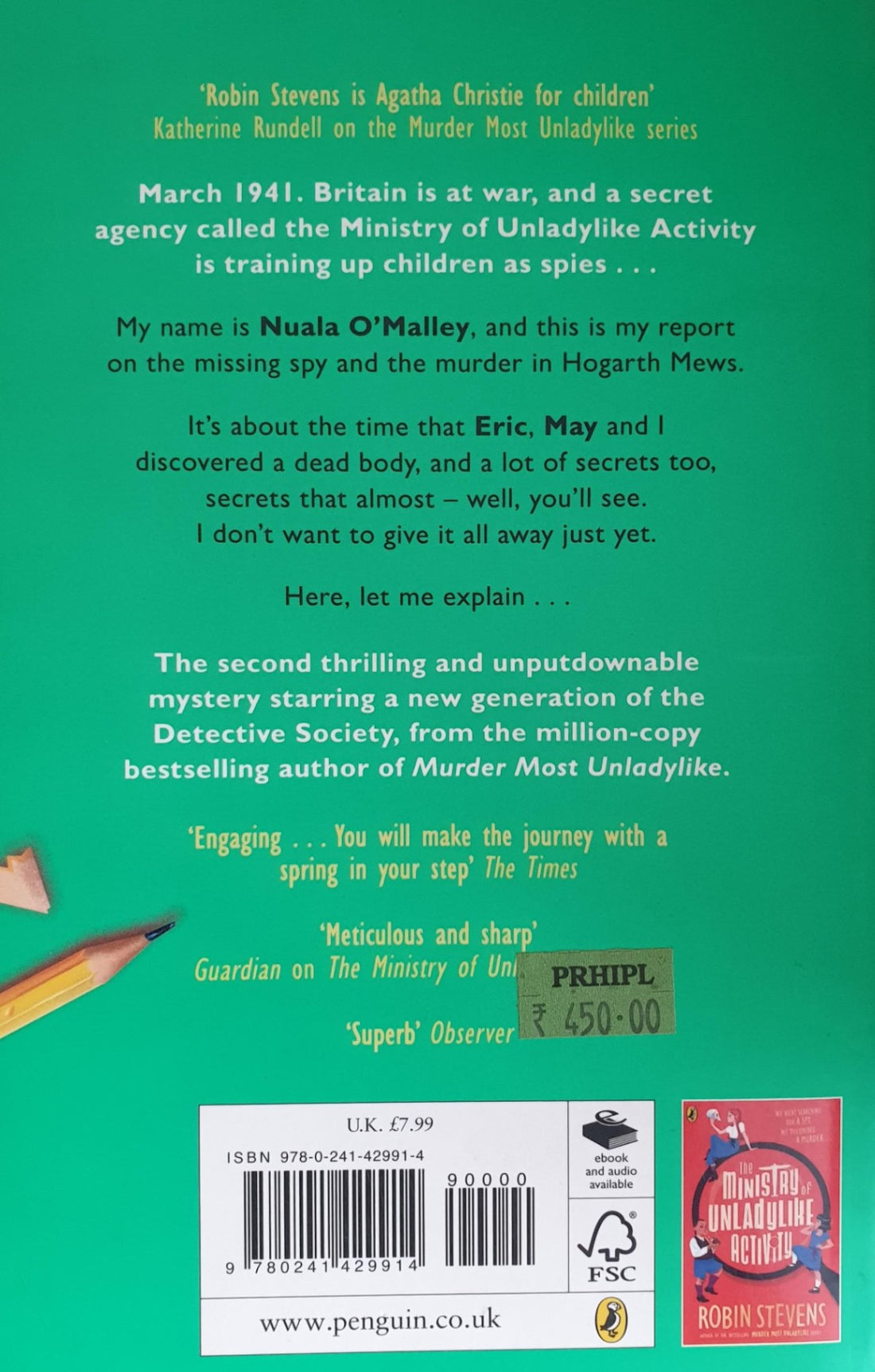 The Ministry of Unladylike Activty #2 The Body in the Blitz