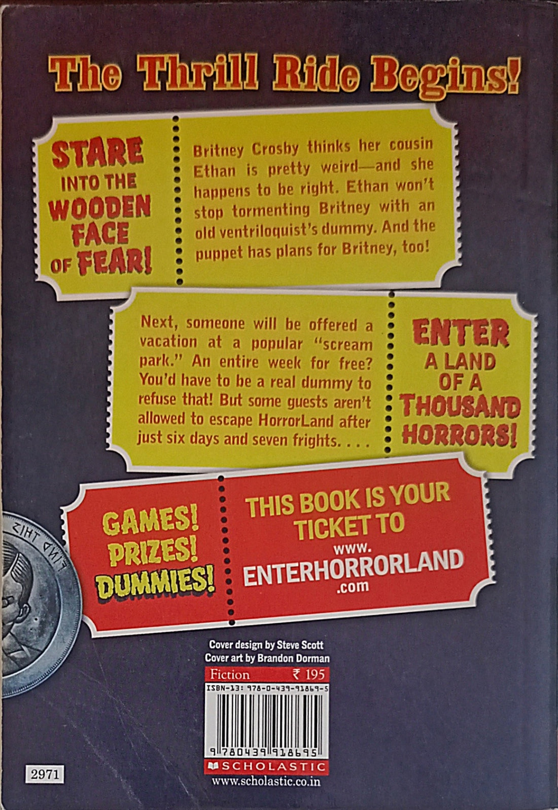 Goosebumps HorrorLand #1 Revenge of the Living Dummy