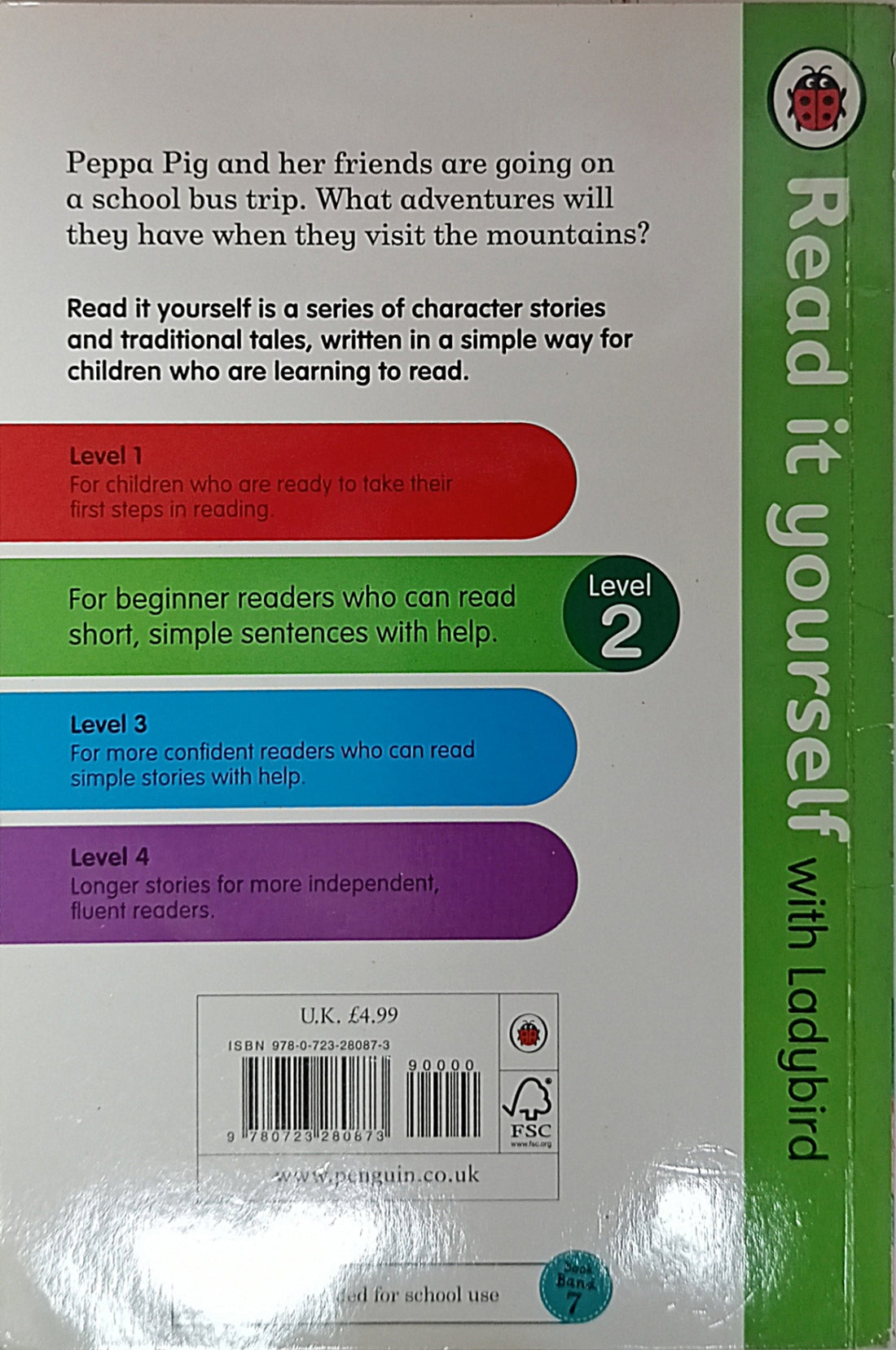 Read it Yourself With Ladybird Level 2: Peppa Pig School Bus Trip