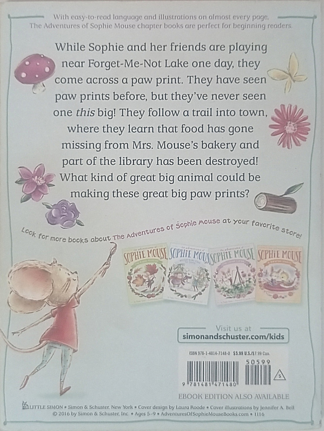 The Adventures of Sophie Mouse #9 The Great Big Paw Print