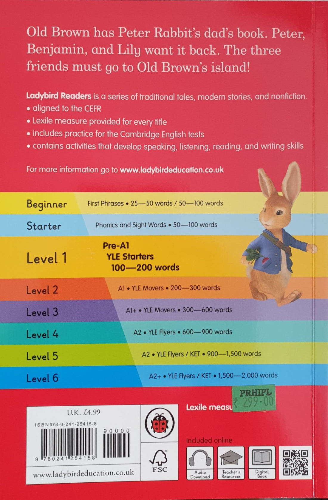 Ladybird Readers Level 1: Peter Rabbit Goes to the Island