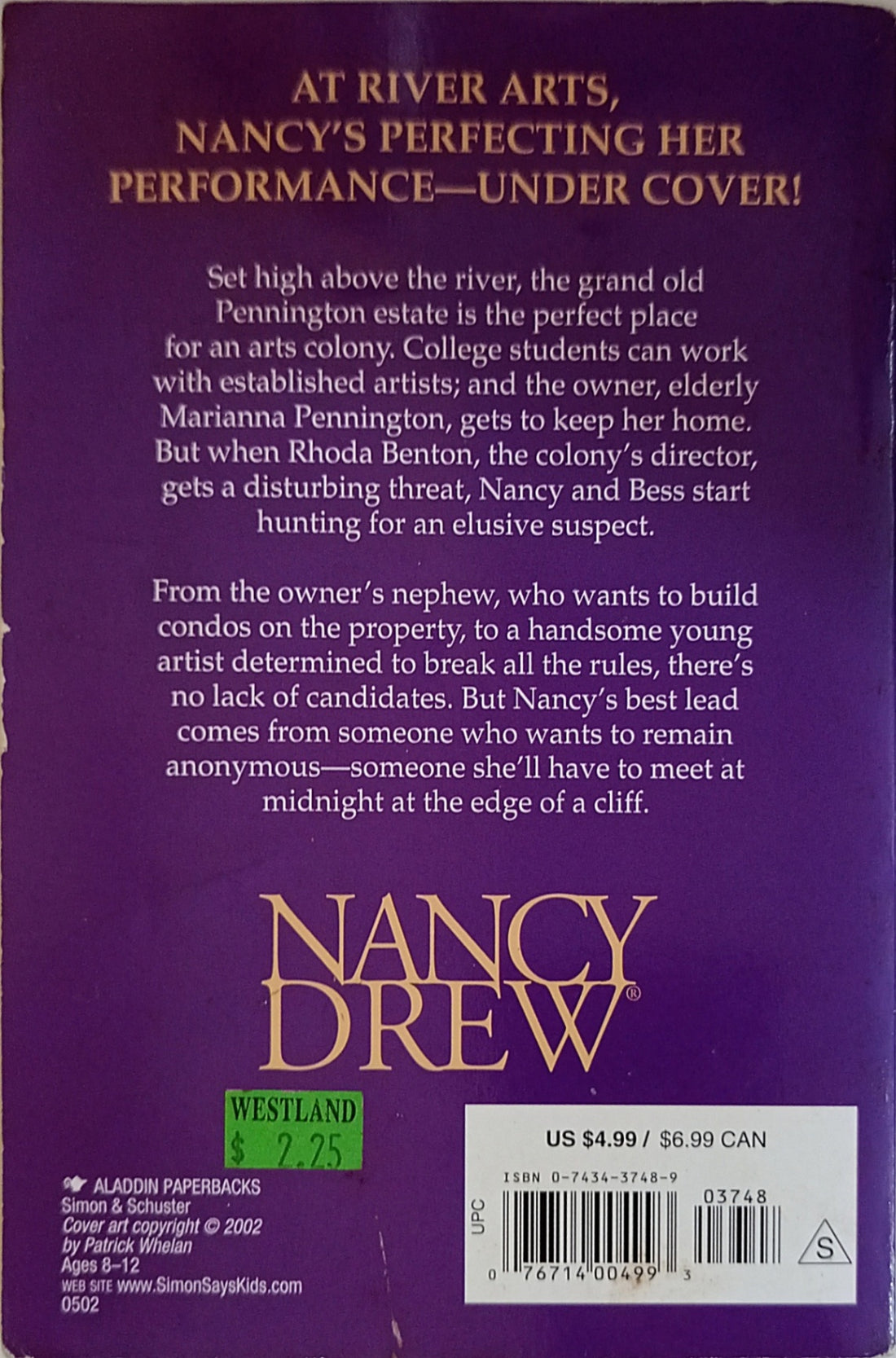 Nancy Drew Mystery Stories #166 The Case of the Creative Crime