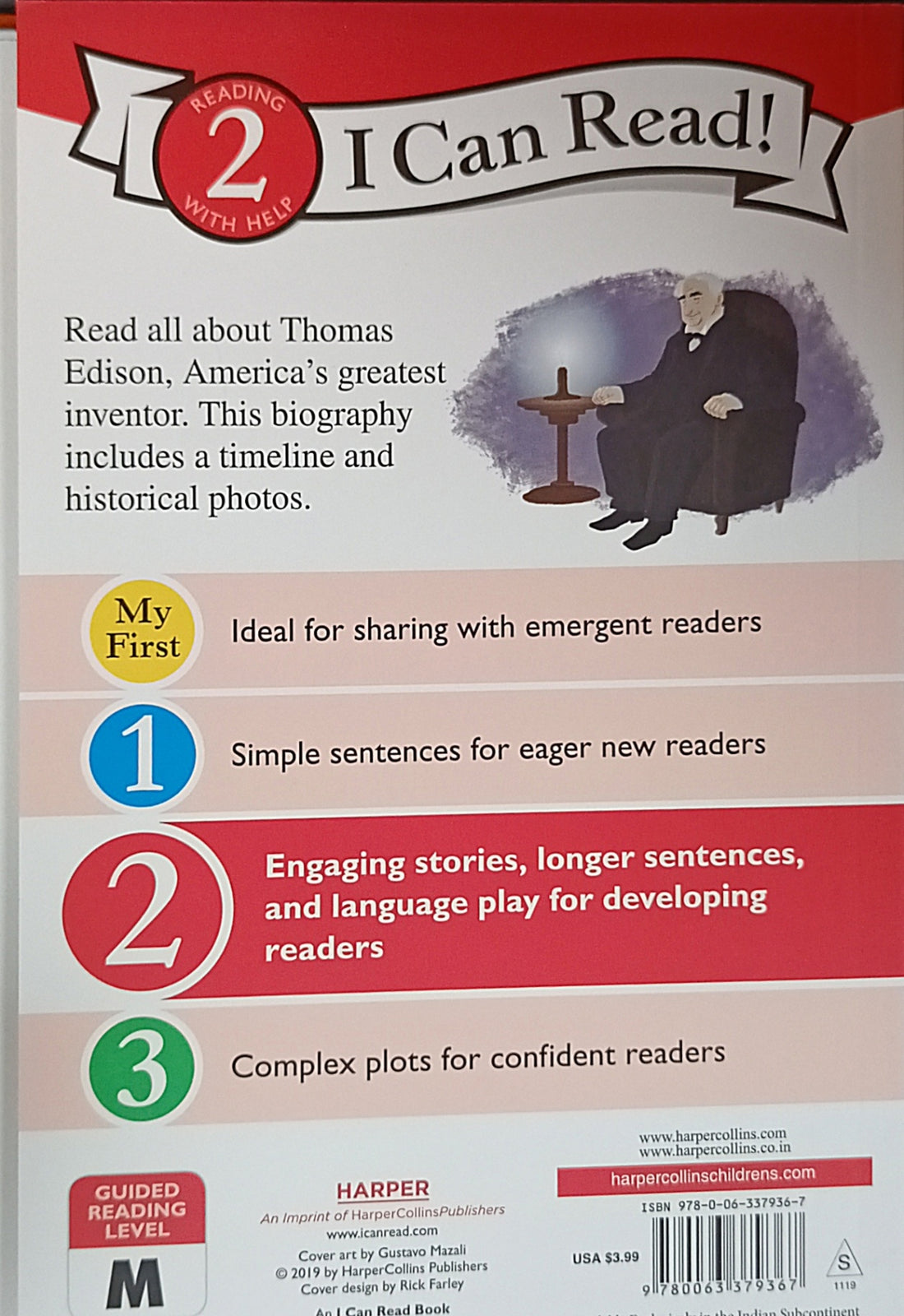 I Can Read! Level 2: Thomas Edison Lighting the Way