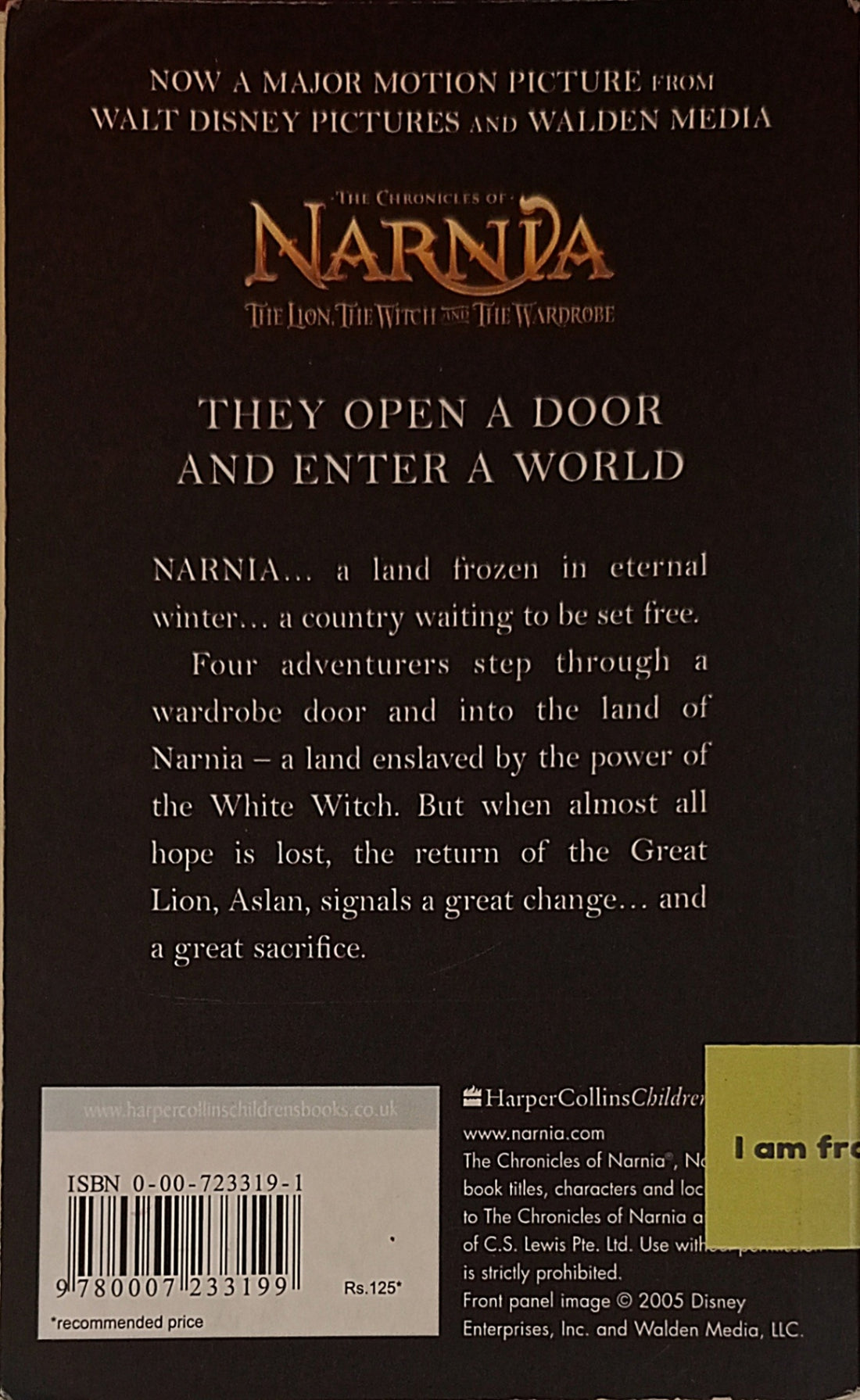 The Chronicles of Narnia #2 The Lion, the Witch and the Wardrobe