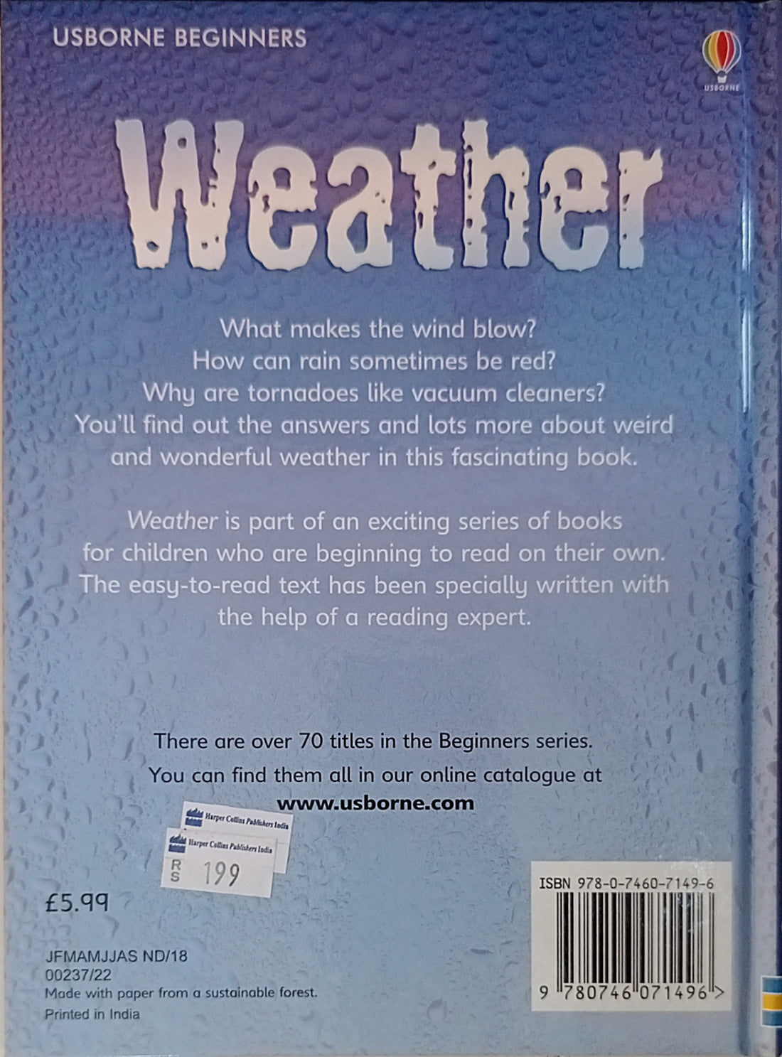 Usborne Beginners: The Weather