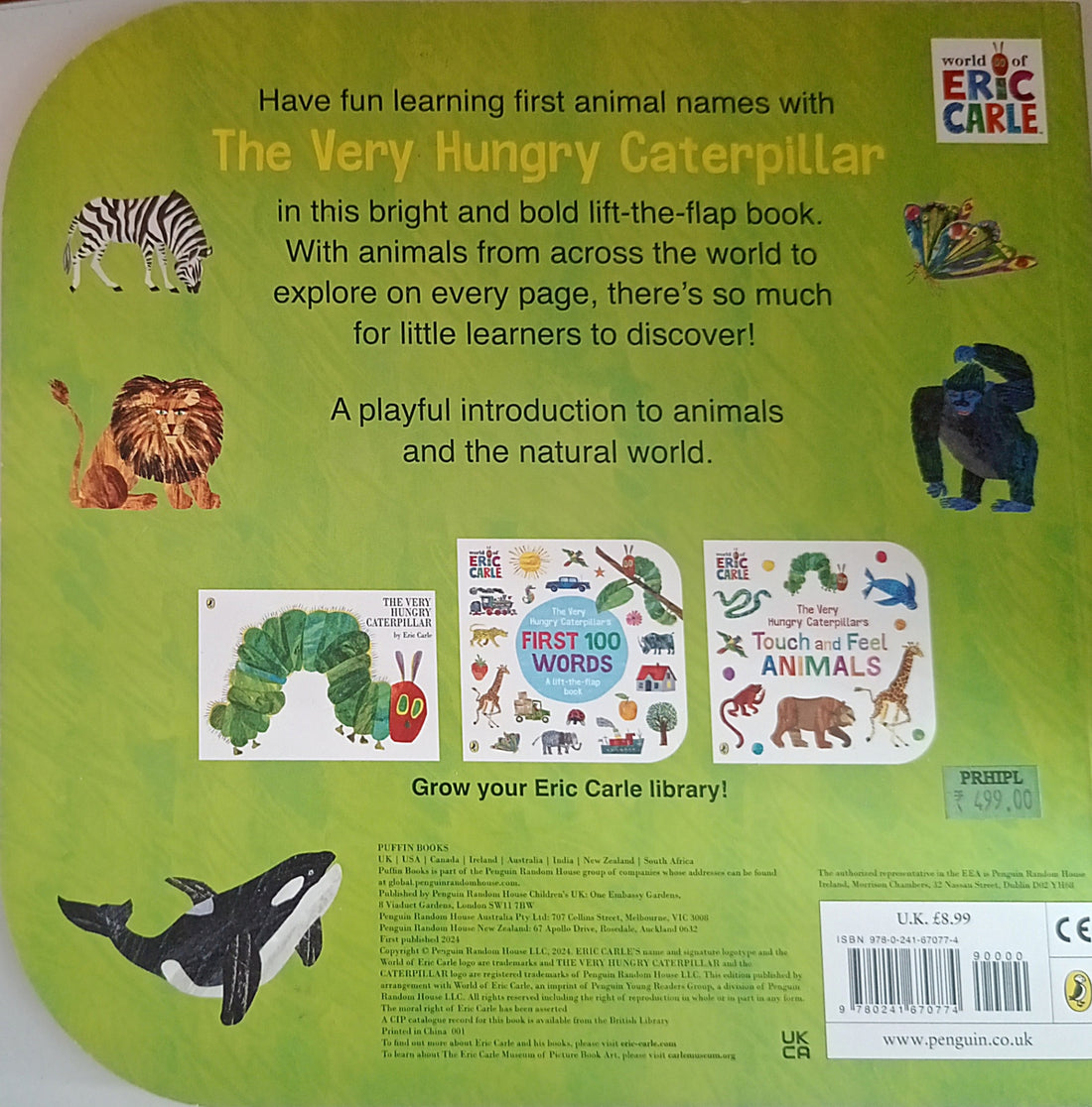 The Very Hungry Caterpillar's First 100: The Very Hungry Caterpillar's First 100 Animals