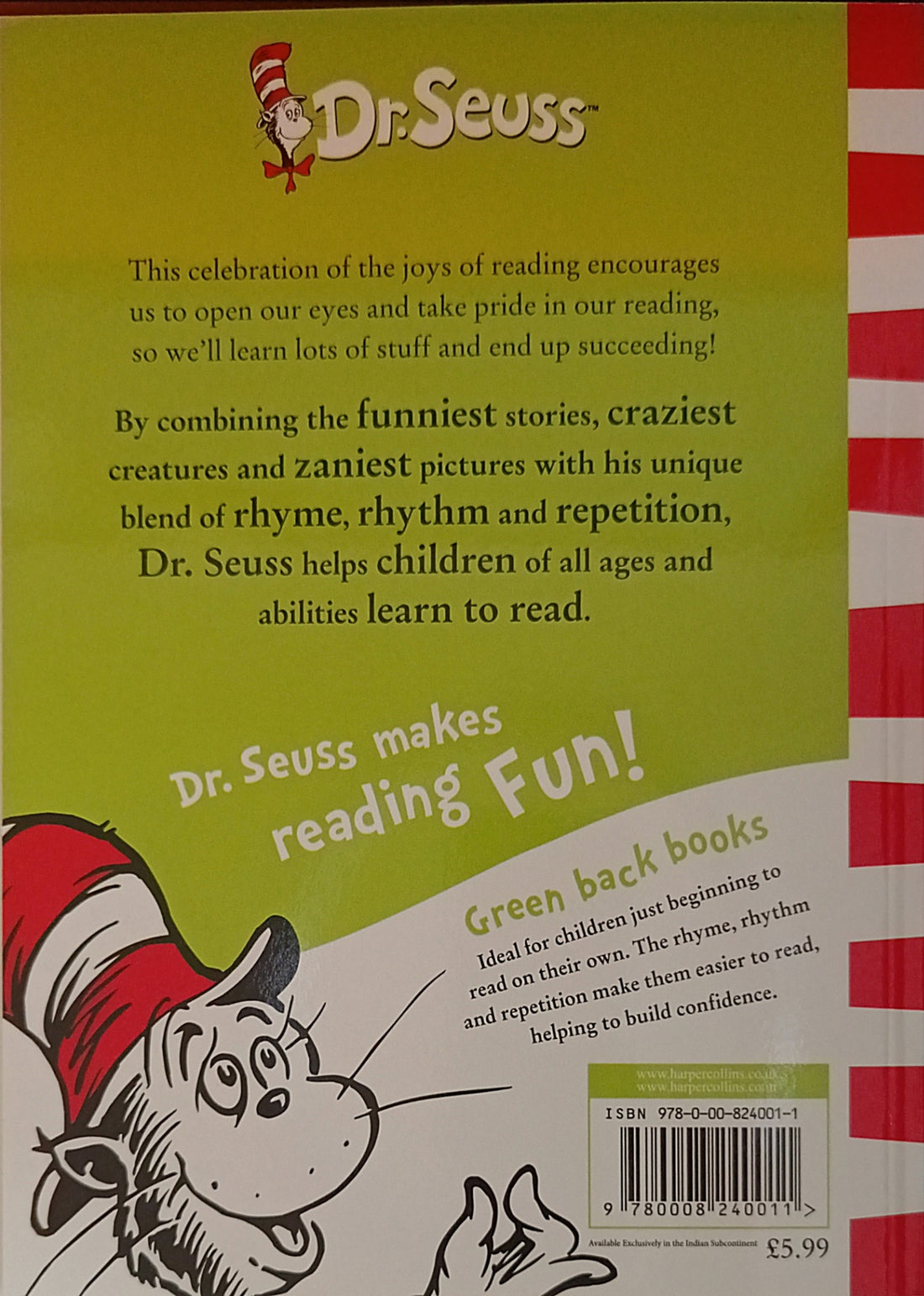 Dr. Seuss' Green Back Books: I Can Read With My Eyes Shut!