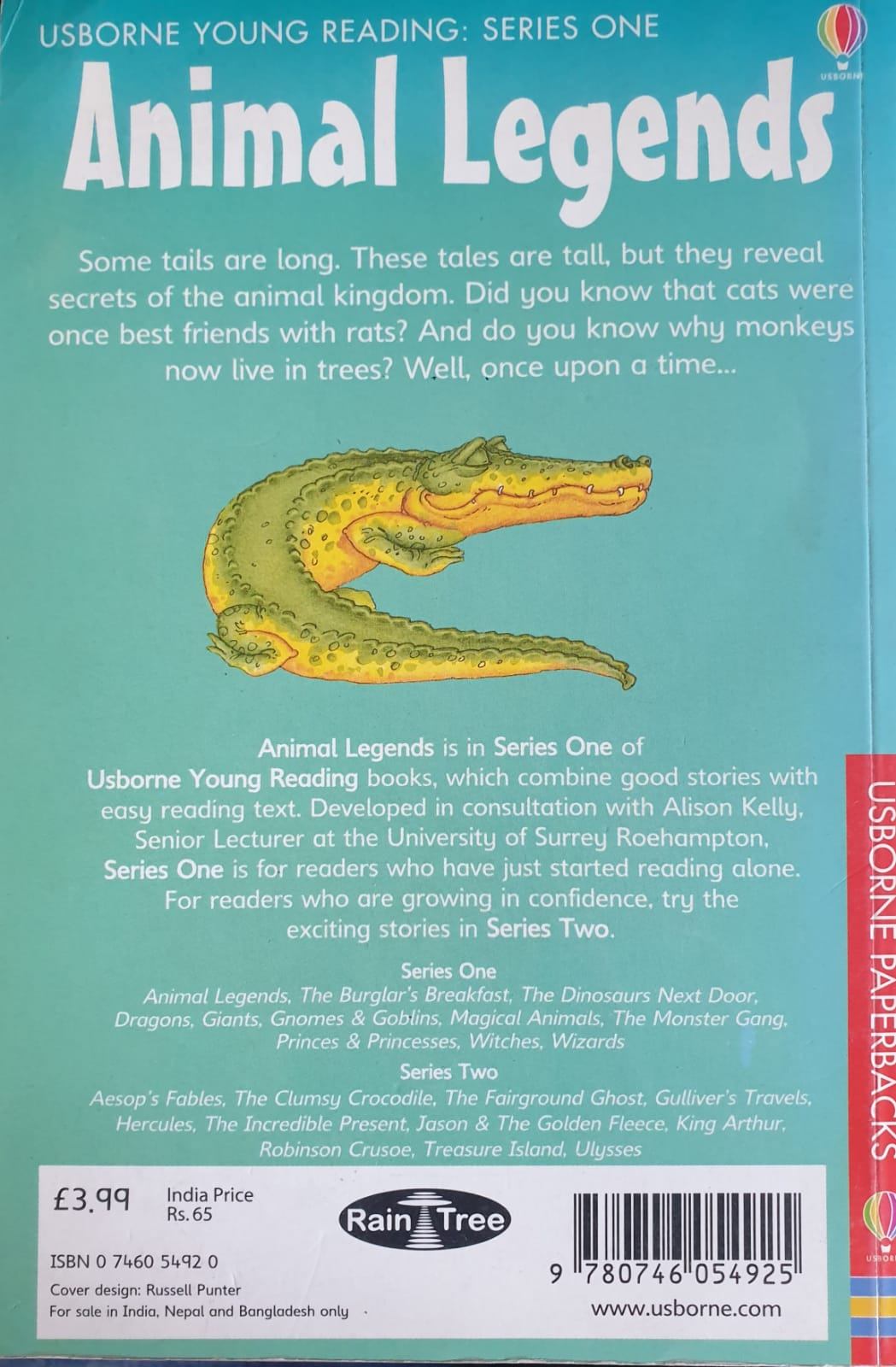 Usborne Young Reading Series One: Animal Legends
